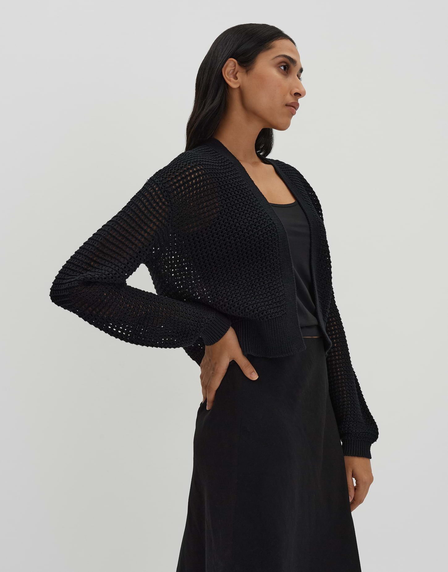 someday Cardigan TOMINA Loose mit Lochstrickmuster