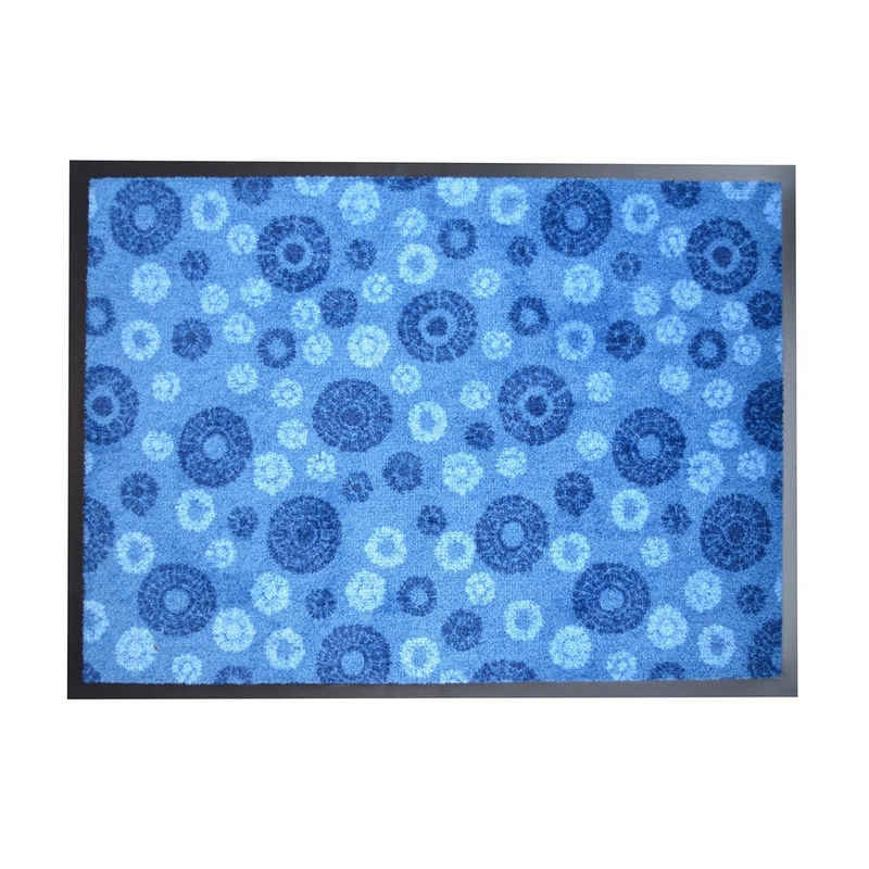 Fußmatte Fußmatte 60x80 cm Ultra Blue, HTI-Living, rechteckig, Fußabtreter Fußabstreicher Schmutzfangmatte gemustert