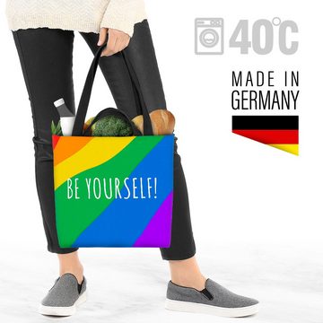 VOID Henkeltasche (1-tlg), Be Your Self Pride Schriftzug Motto Gay pride flag parade club LGBTQ