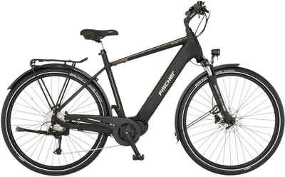 FISCHER Fahrrad E-Bike VIATOR 4.2i 711 55, 9 Gang Shimano Acera Schaltwerk, Kettenschaltung, Mittelmotor, 711 Wh Akku, (mit Faltschloss)