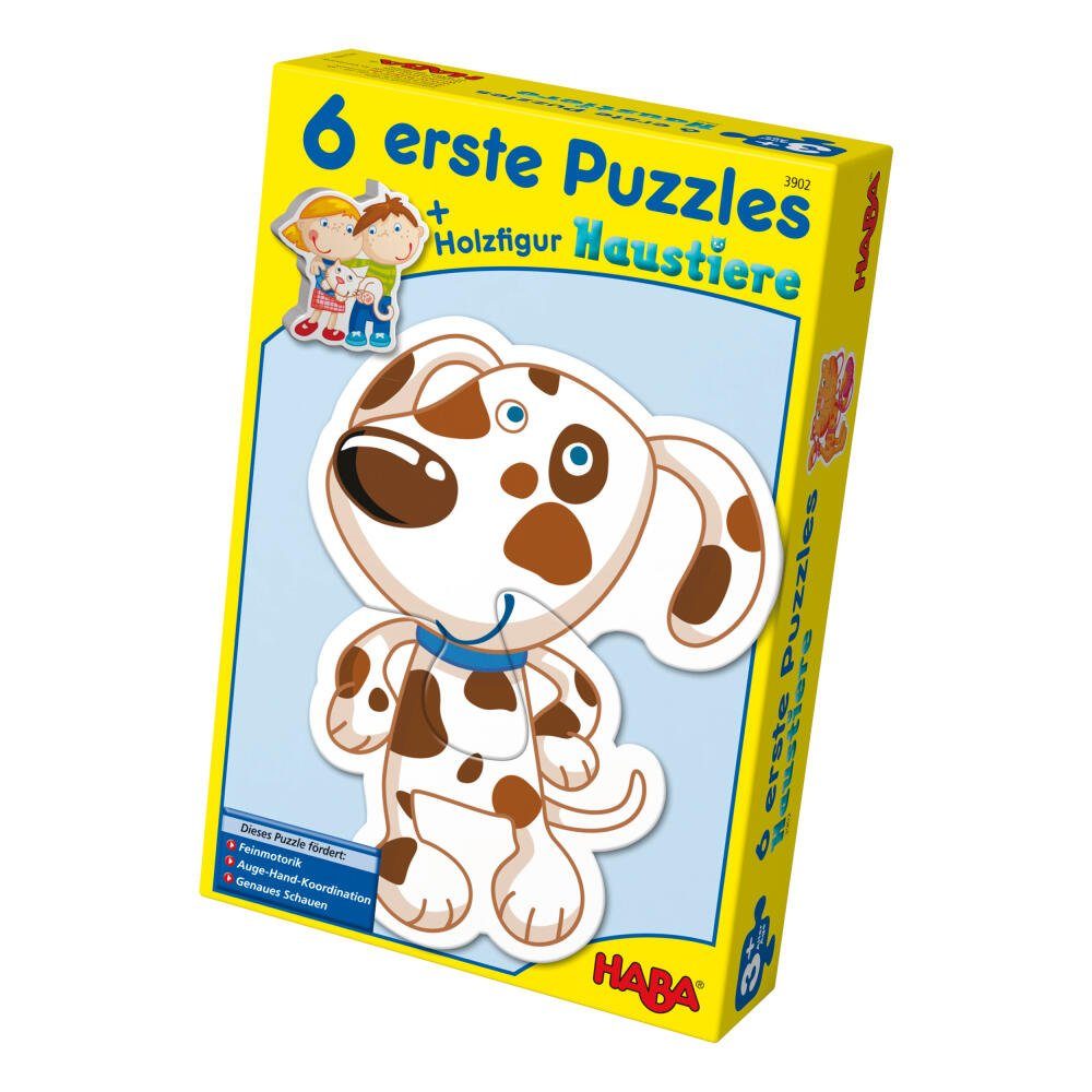 Haba Puzzle Erstes Puzzle Haustiere 13-tlg., 12 Puzzleteile