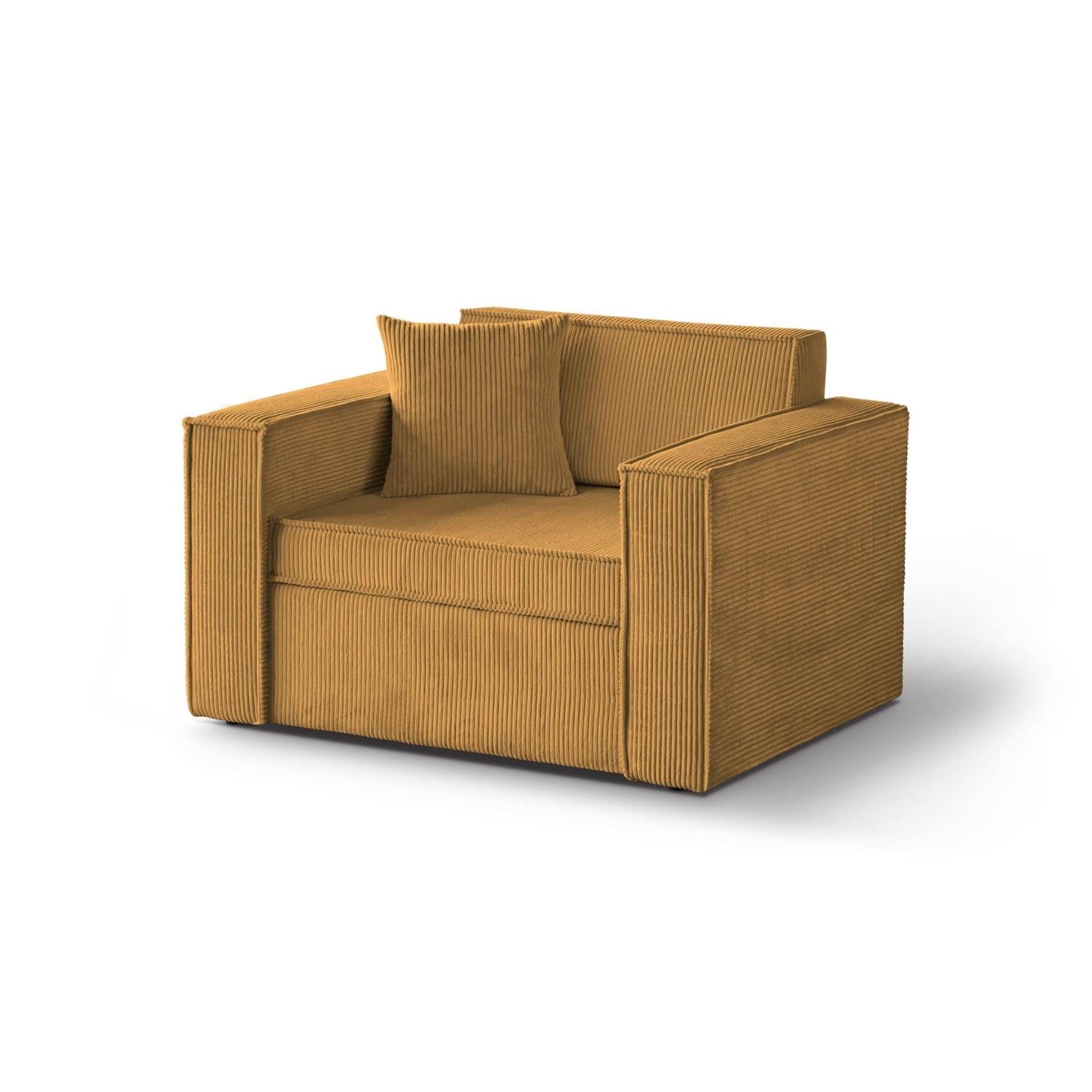 Beautysofa Schlafsofa Dave, mit Relaxfunktion, Bettkasten, modernes Einzelsofa aus Cordstoff