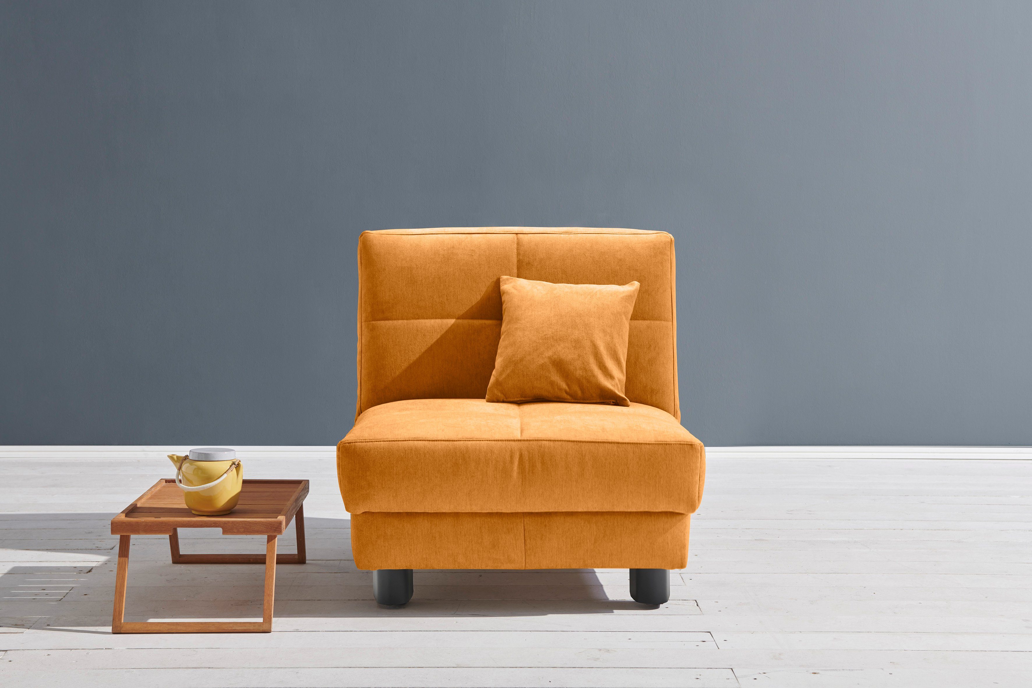 ell + ell Schlafsofa Tilda Faltsofa, Breite 85 cm, inkl. 1 Zierkissen