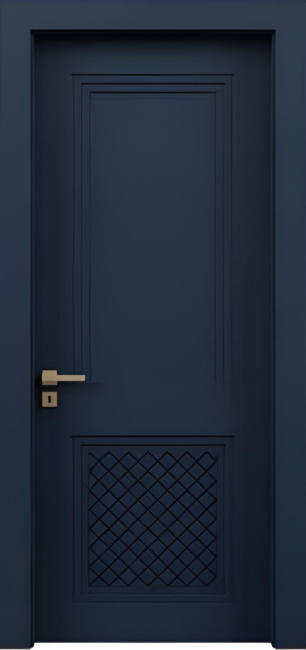 Xlmoebel Zimmertür Dunkelblaue Designer Innentür für edle Sicherheit, Made in Europa