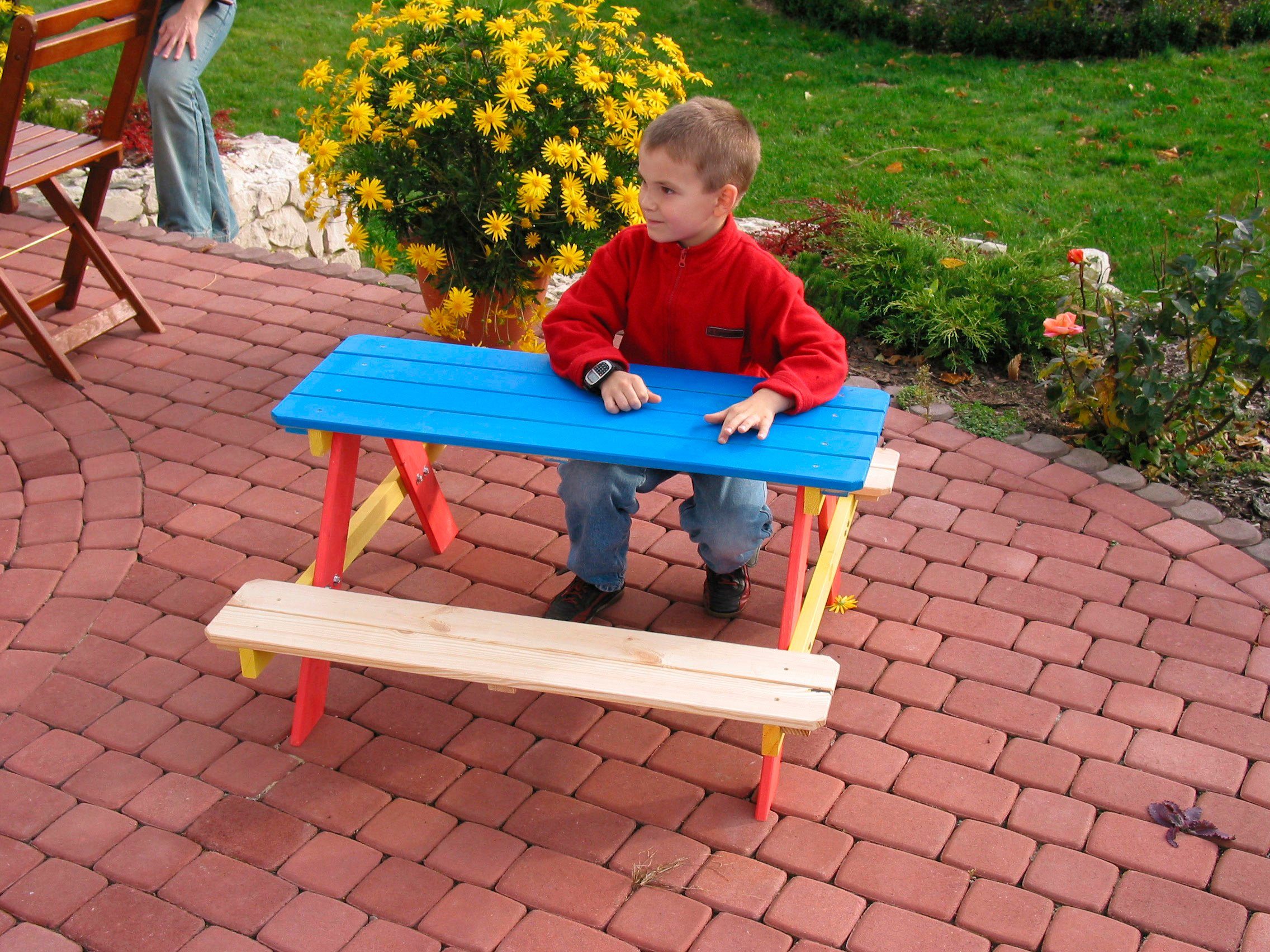 dobar Garten-Kindersitzgruppe, Picknicktisch, BxTxH: 85x90x45 cm, für 4  Kinder