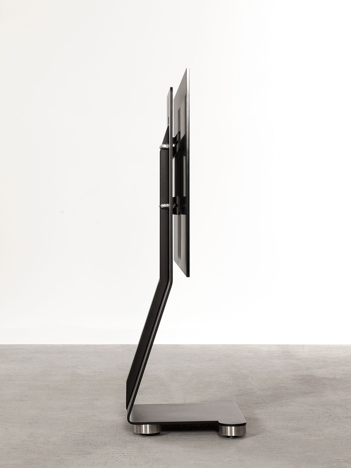 wissmann raumobjekte TV-Ständer rollbarer Fernsehhalterung, (bis 65,00 Zoll, mobile TV-Erhöhung, rollbar, unsichtbare Kabelführung, Made in Germany)