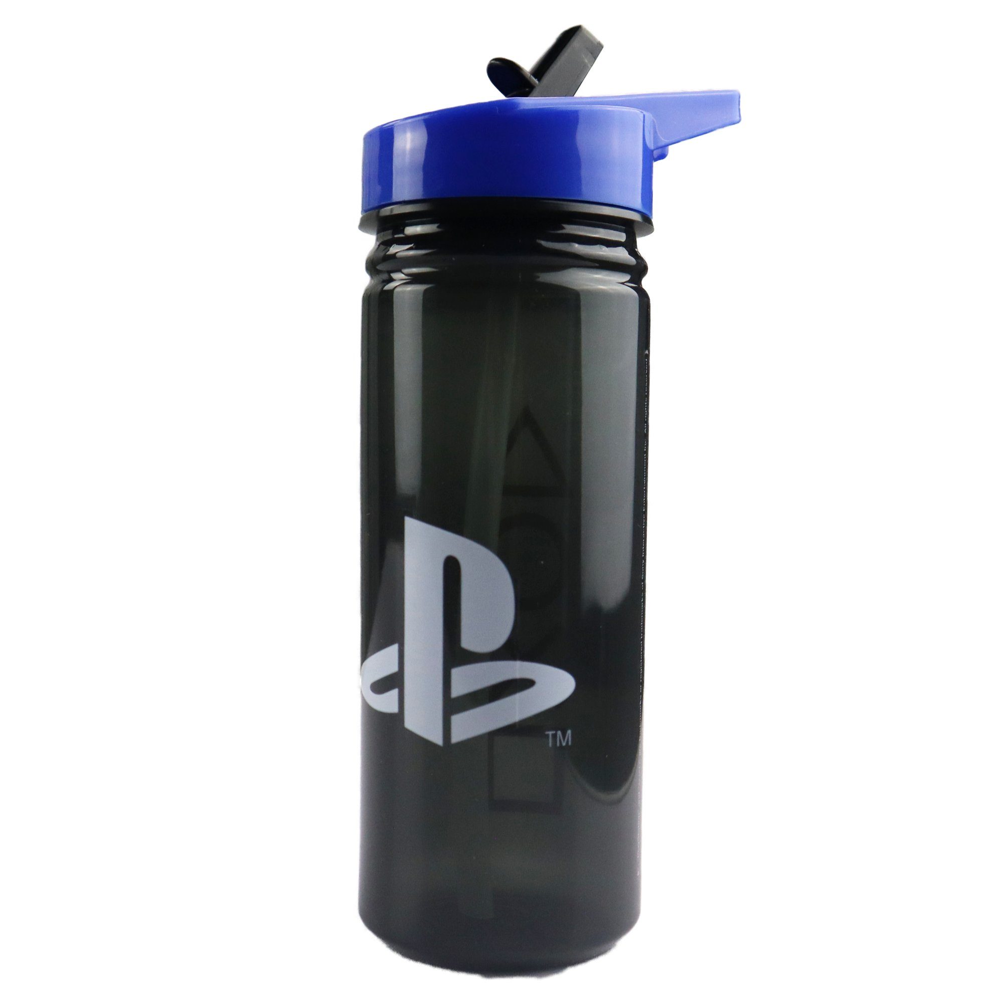 470 Flasche Trinkhalm Wasserflasche Sportflasche Sony Haltegriff und ml, Playstation Playstation Trinkflasche