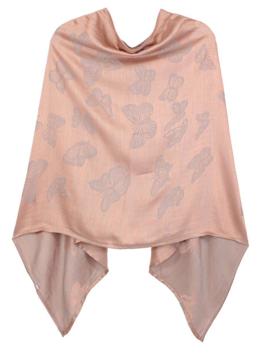 dy_mode Blusenponcho Schmetterlinge Muster Damen Poncho günstig online kaufen