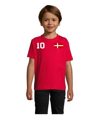 Blondie & Brownie T-Shirt Kinder Dänemark Denmark Sport Trikot Fußball Weltmeister EM