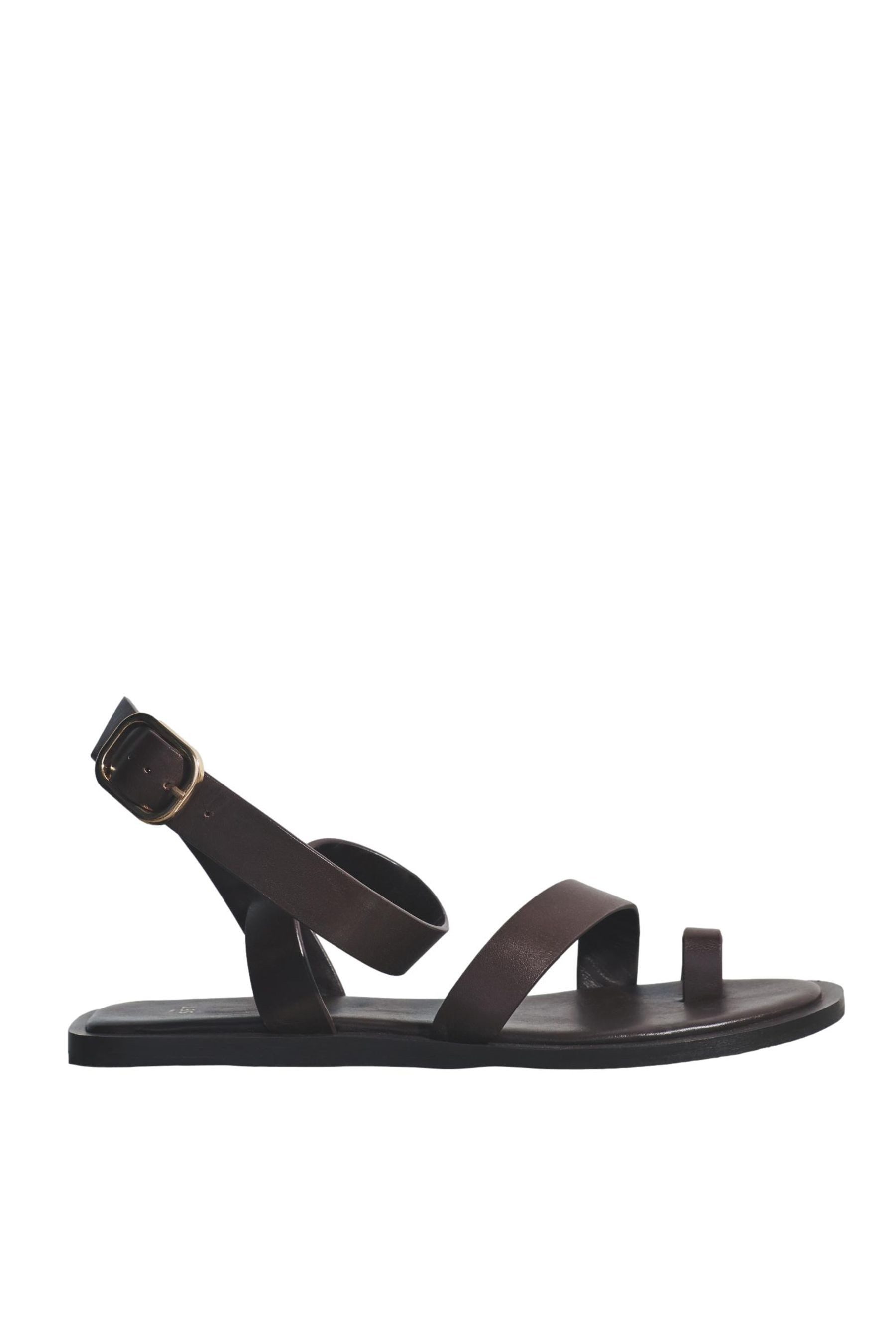 The Set The Set Zehenschlaufen-Sandalen aus Premium-Leder Riemchensandale