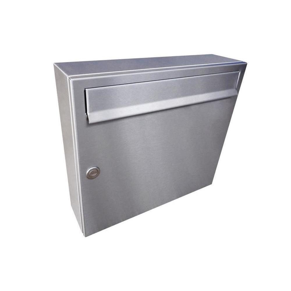 Letterbox24 Briefkasten A-01 Edelstahl Aufputz-Briefkastenanlage (1-12 fach) (ohne Namensschild)