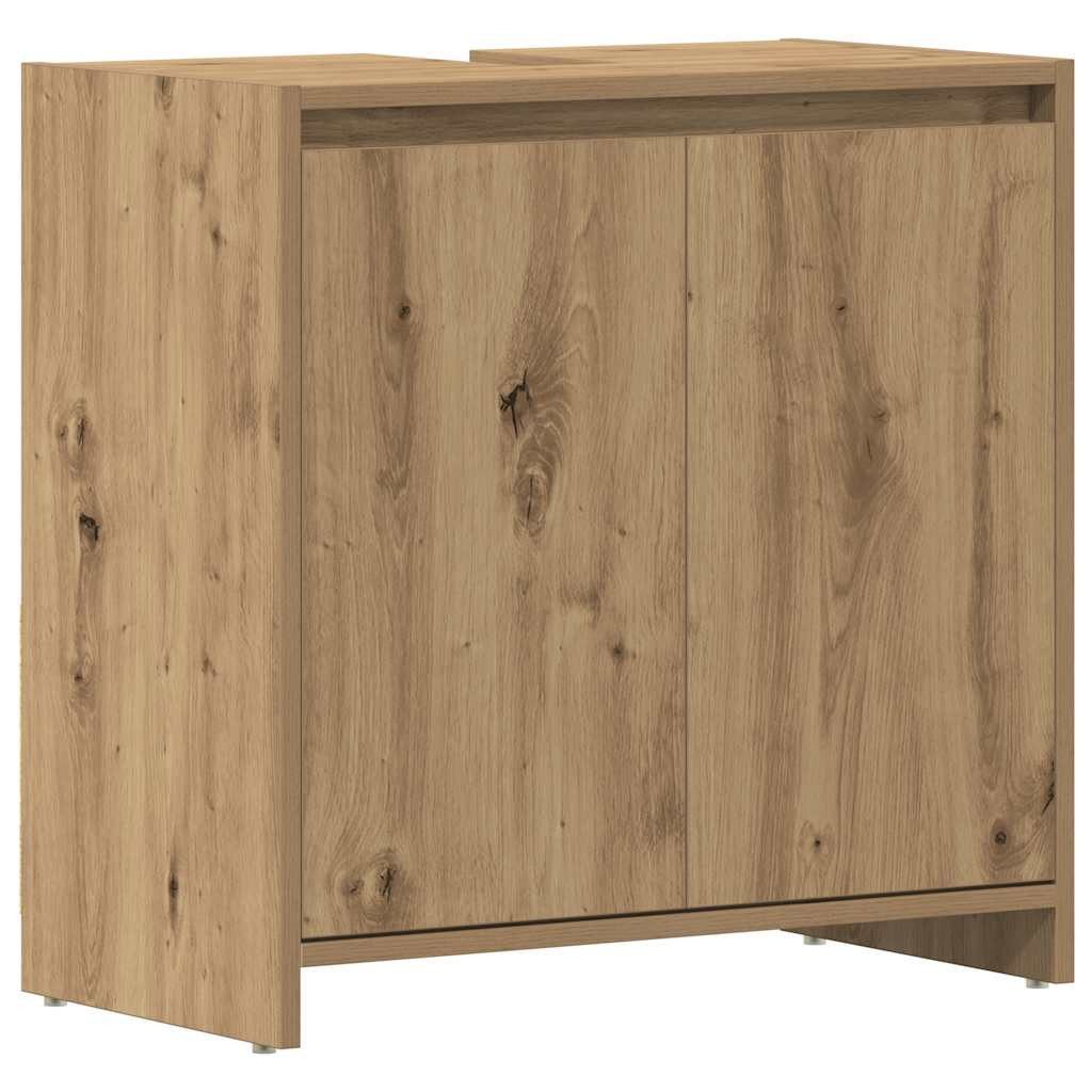 vidaXL Schrankmodule Waschbeckenunterschrank Artisan-Eiche 60x33x60 cm günstig online kaufen