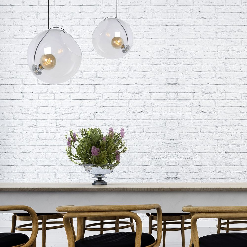 Lucide Pendelleuchte LED Pendelleuchte Jazzlynn max 20W E27 400mm klar