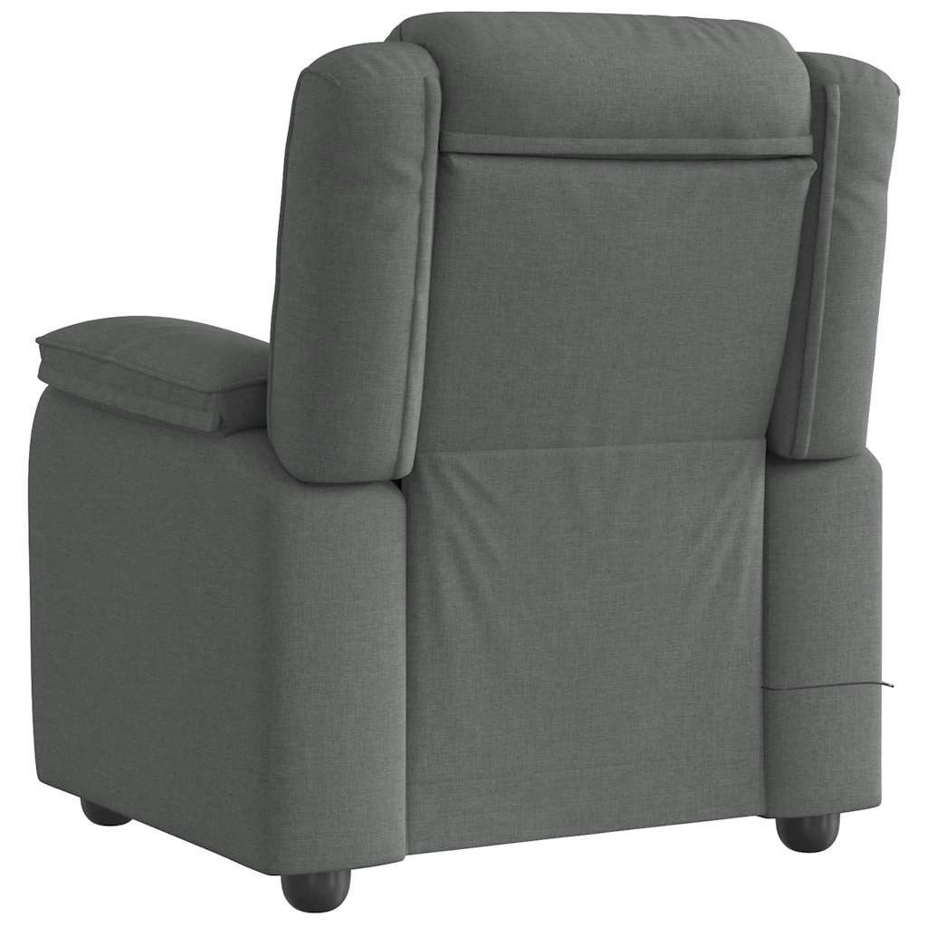 vidaXL Sessel Massage-Relaxsessel, Stoff, Dunkelgrau (1-St)