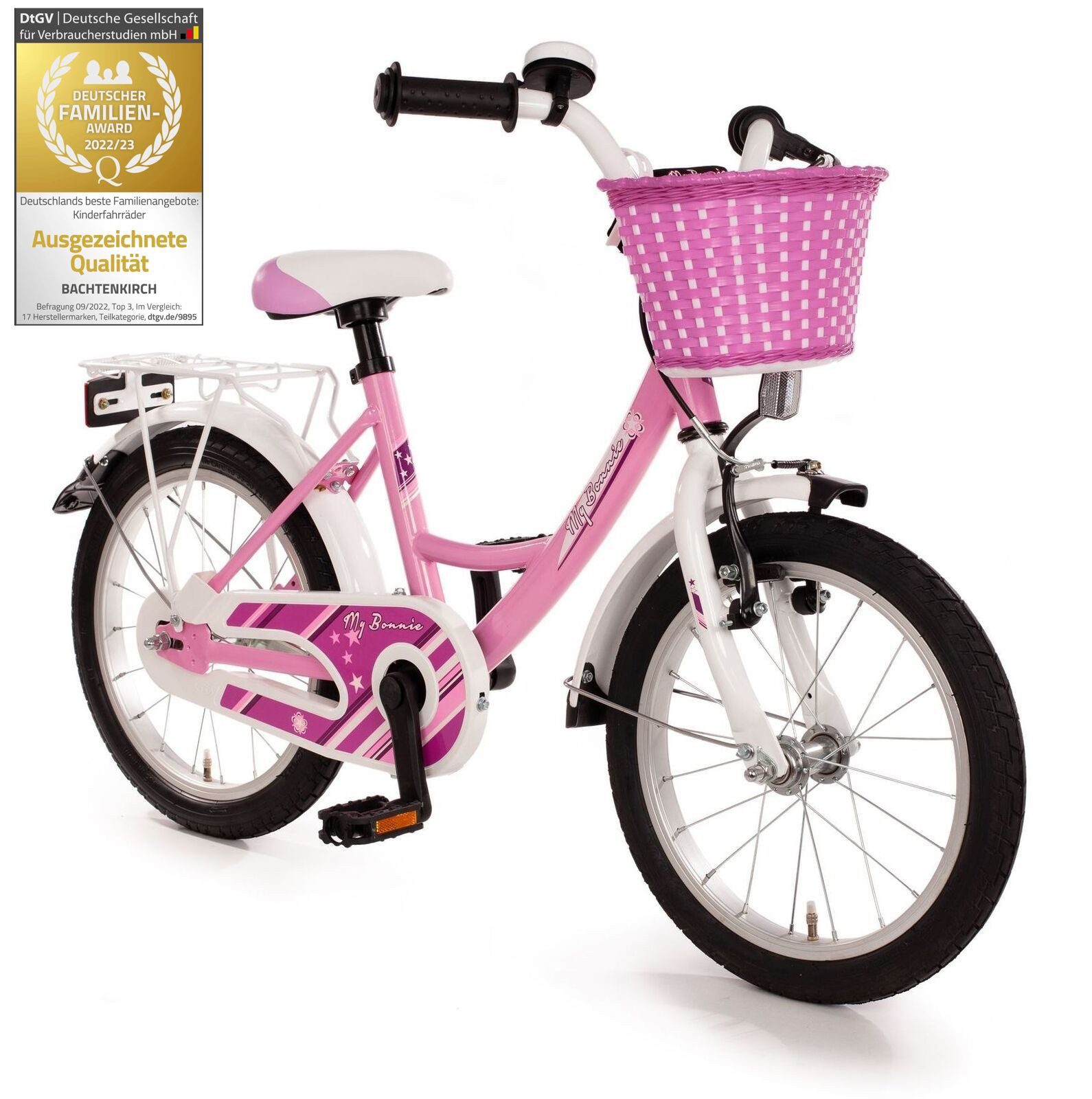 Kinderfahrrad ab 3 jahre für Mädchen Pink Fahrrad Kinder 12 14 16 18 Zoll