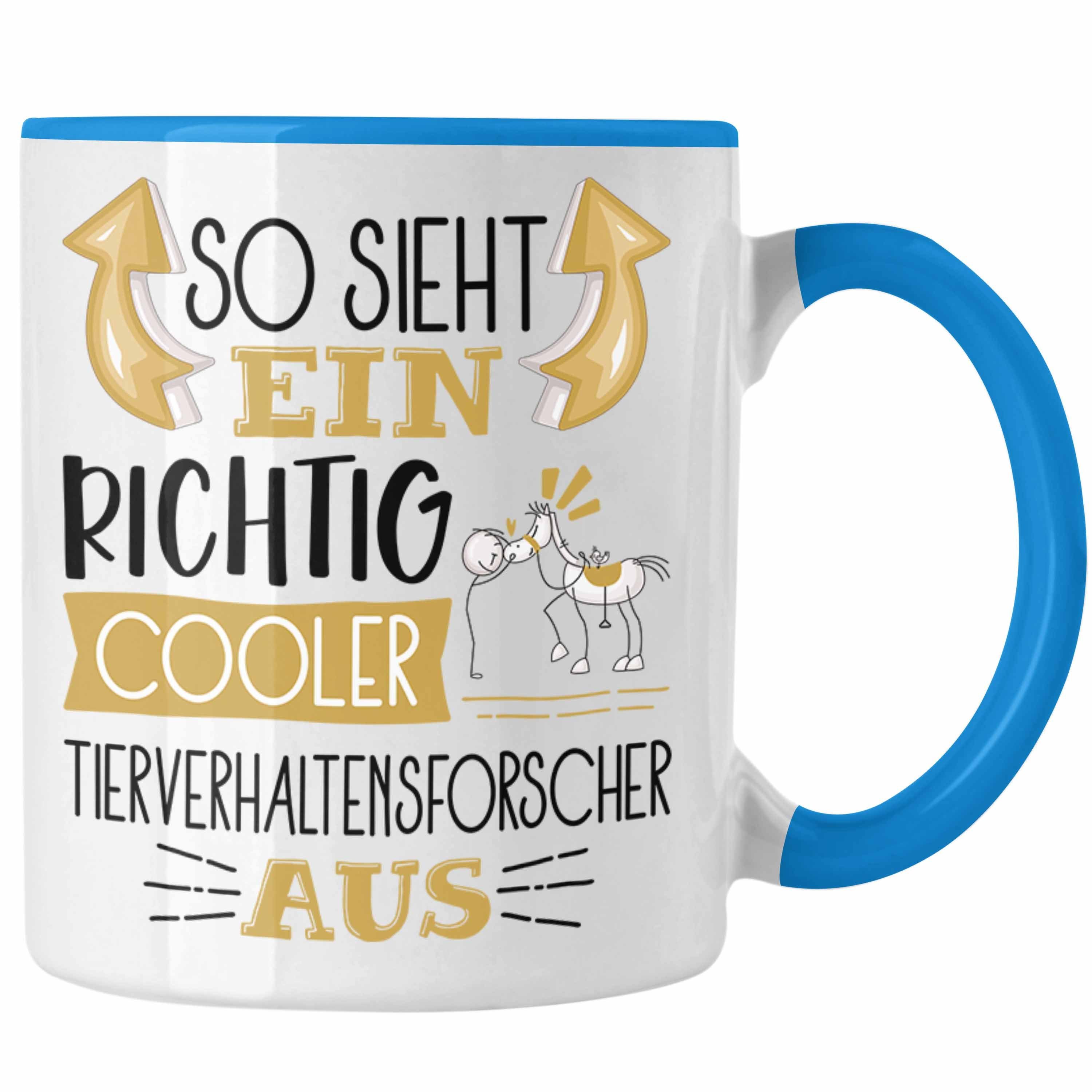 Trendation Tasse Tierverhaltensforscher So Sieht Ein Richtig Cooler Tasse Tierverhalten Blau