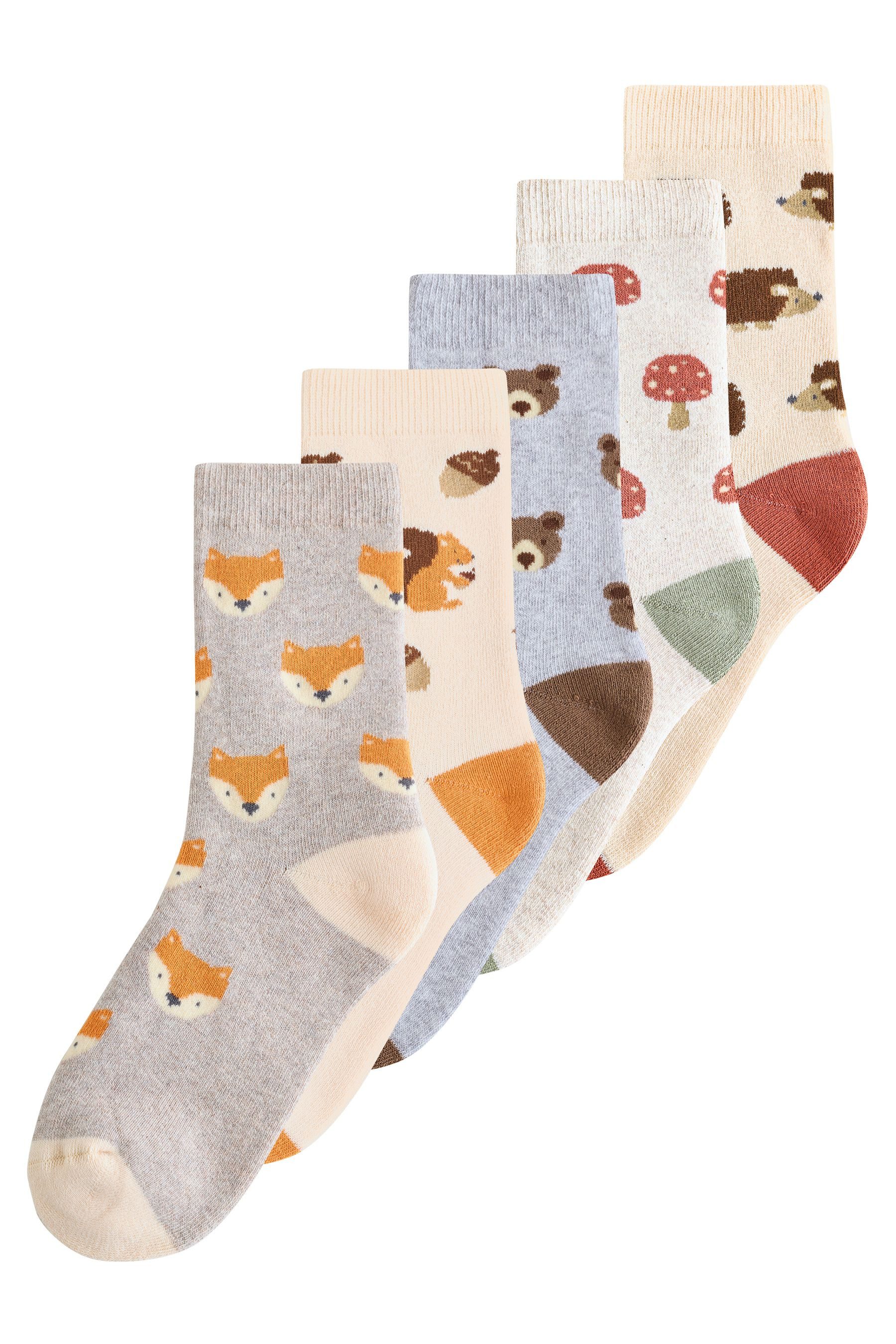 Kurzsocken Gemütliche Socken, 5er-Pack