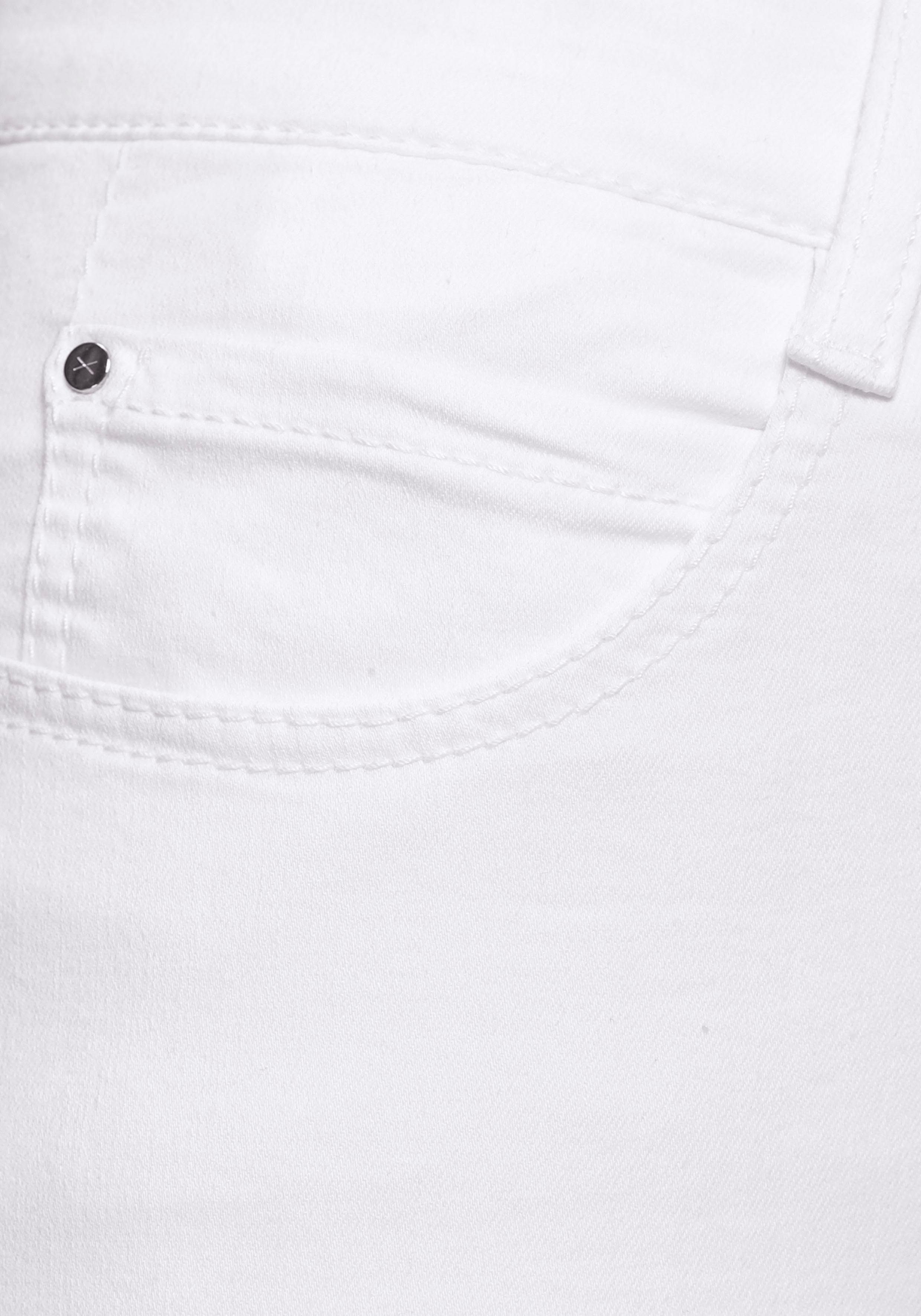 für MAC Sitz mit Stretch-Jeans perfekten den white Stretch Dream denim