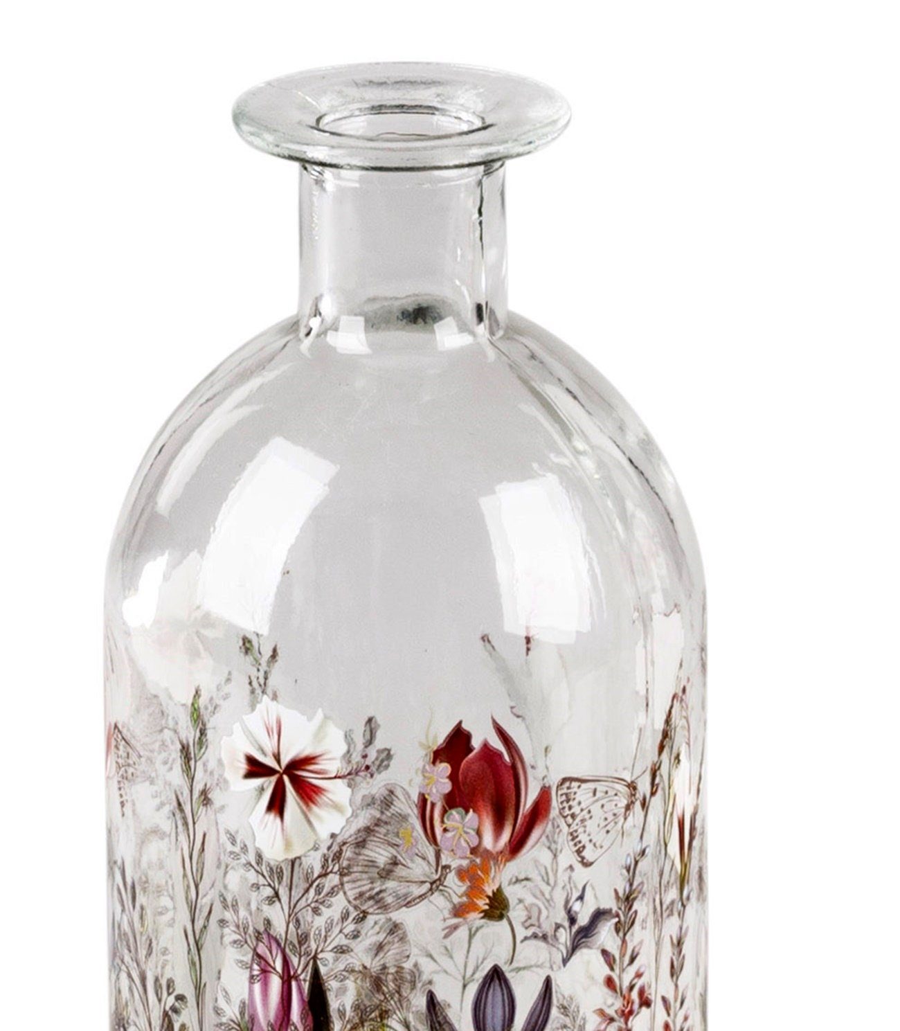 dekojohnson Dekovase Blumenvase 20cm (Keines) Glasvase Deko-Vase-Flasche