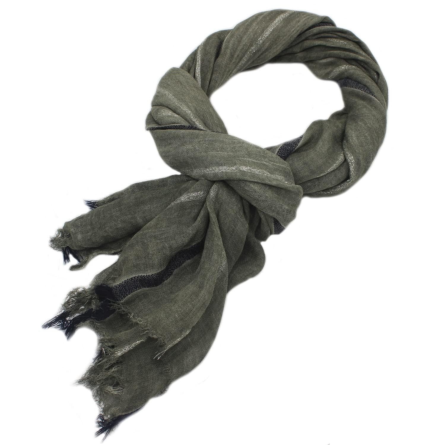 LuxusKollektion Halstuch Herren Schal Baumwolle Mix 190x90cm Druck