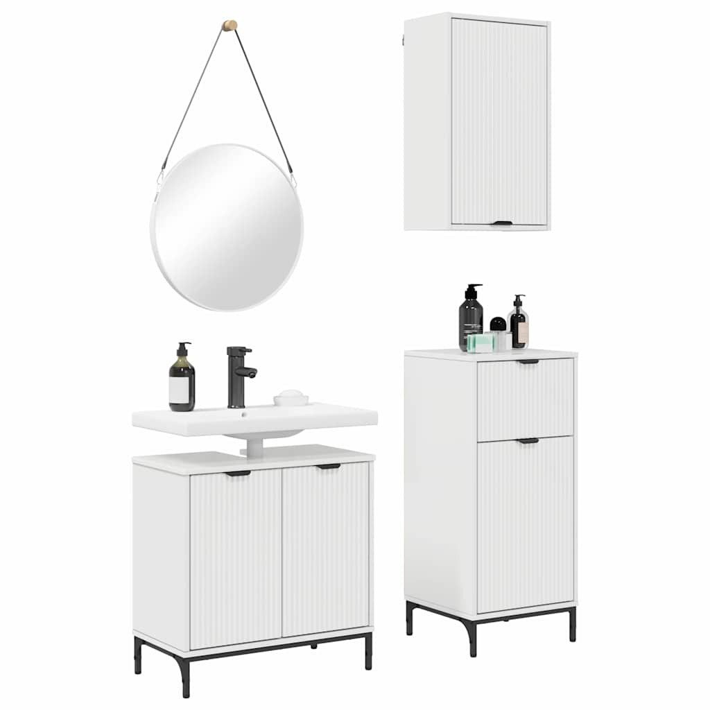 vidaXL Badezimmer-Set Badezimmermöbel Set 3 pcs günstig online kaufen