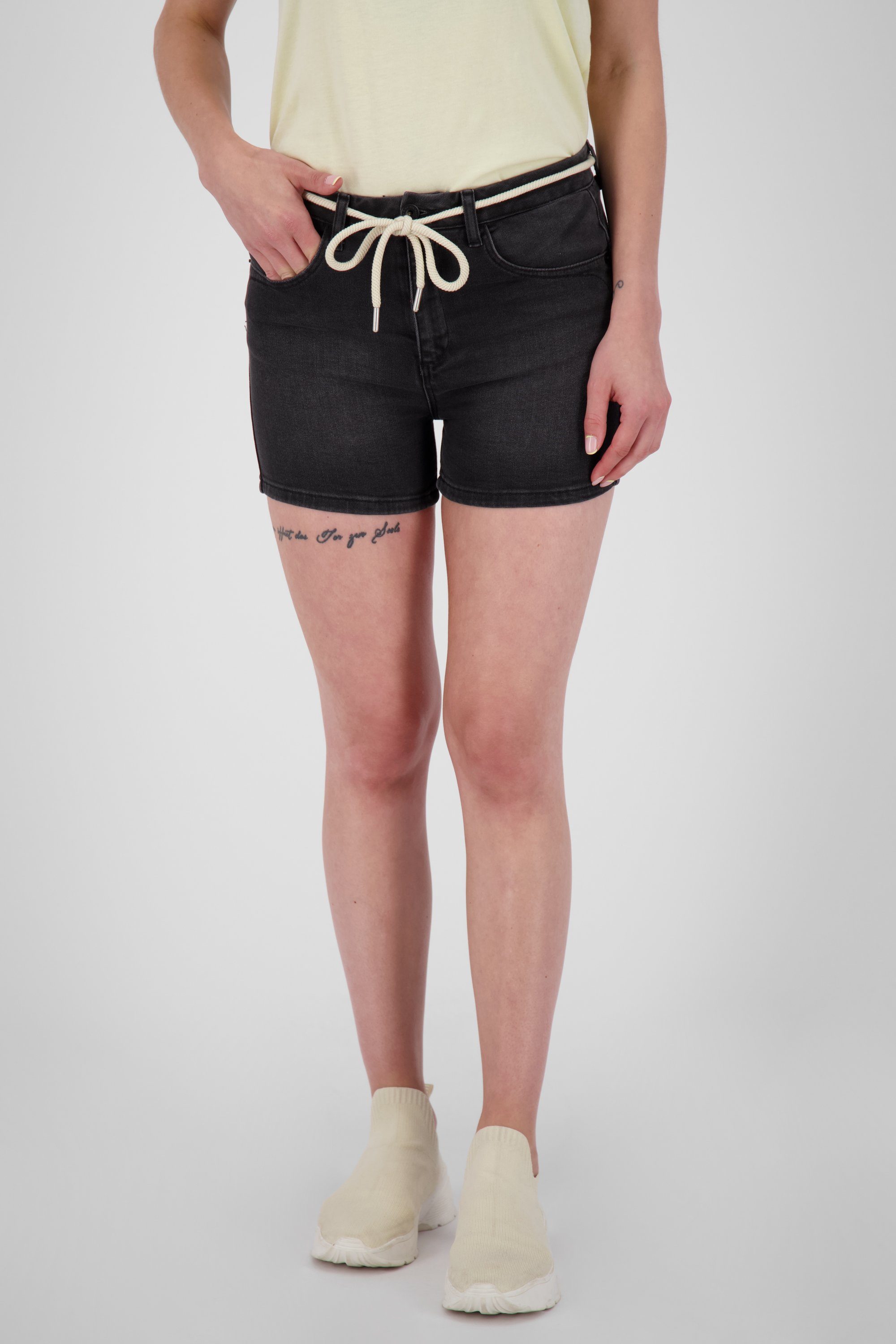 Beliebte Besonderheit Alife & Kickin Shorts Hose Damen kurze JanaAK DNM Shorts Jeansshorts, Q