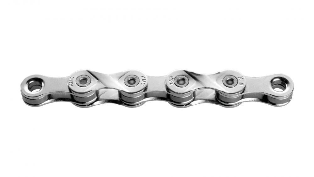 Fahrradkette KMC Kette X9 Silber 1/2 X 11/128 Zoll 114 Glieder 9-fach