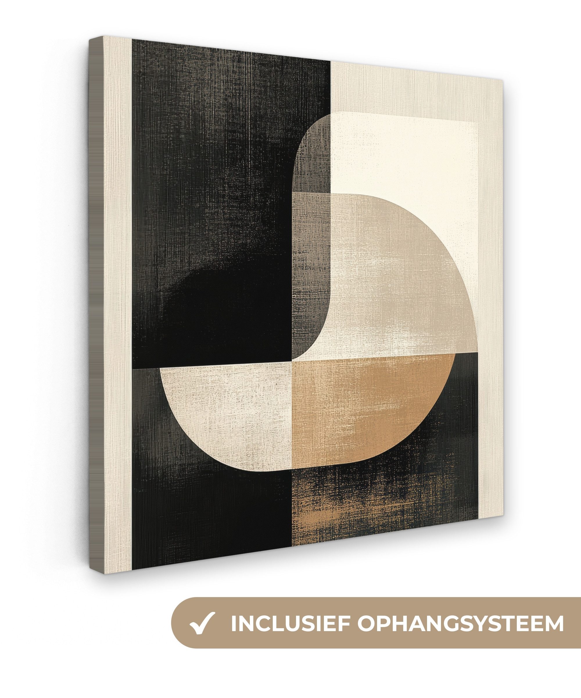OneMillionCanvasses® Leinwandbild Modern - Quadratisch - Formen, Fotodruck (1 St), Wandbild, Deko Schlafzimmer Wohnzimmer Flur 20x20 cm