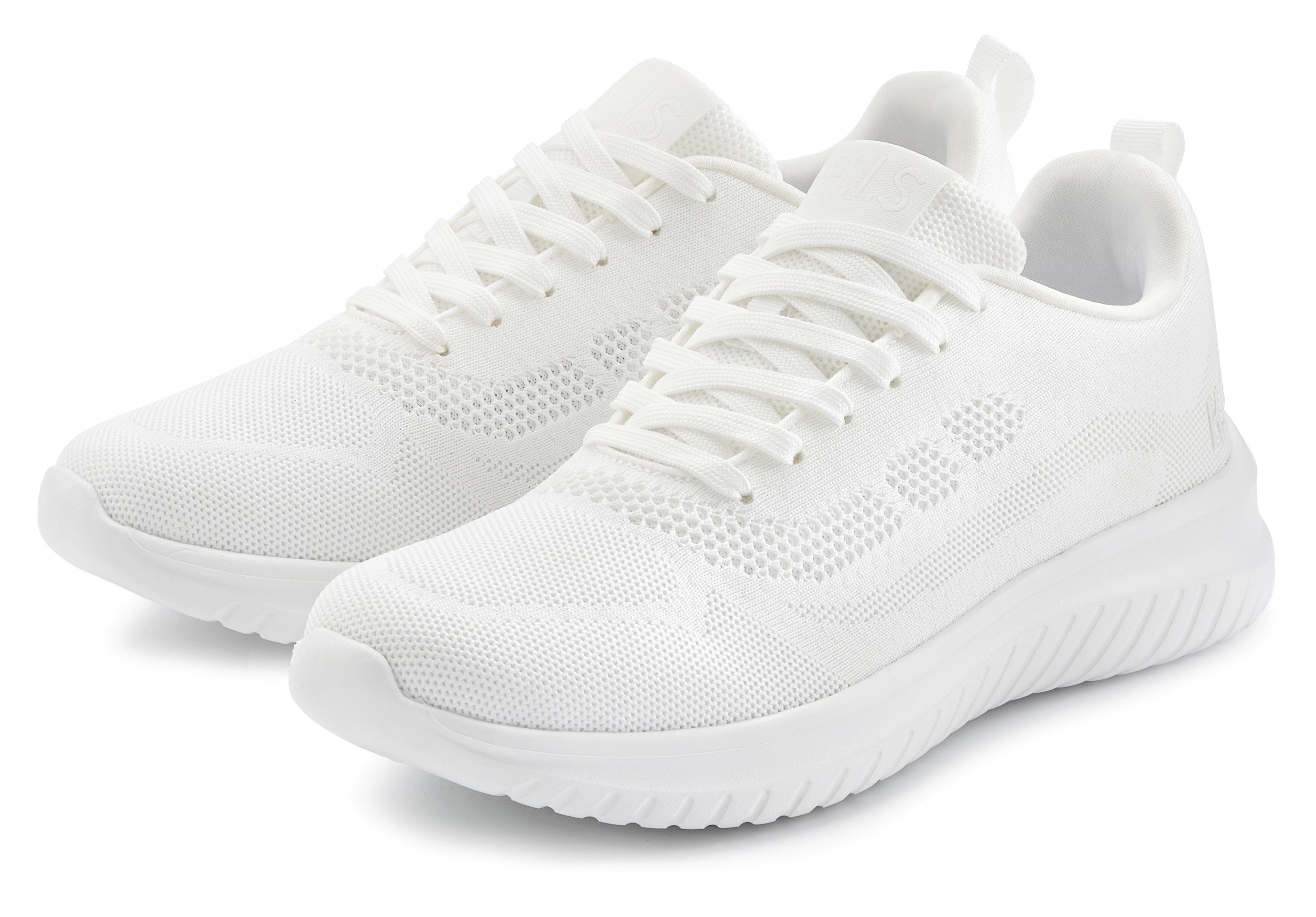 H.I.S Schnürschuh, Halbschuh, Freizeitschuh, Schnürhalbschuh Sneaker NEU Turnschuh im sportiven Look aus luftigem Mesh-Material VEGAN