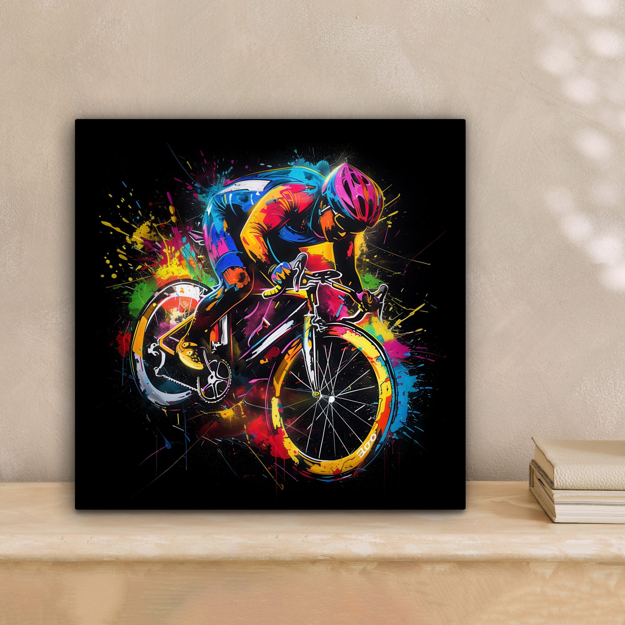 OneMillionCanvasses® Leinwandbild Graffiti - Sport - Radfahren - Fahrrad, F günstig online kaufen