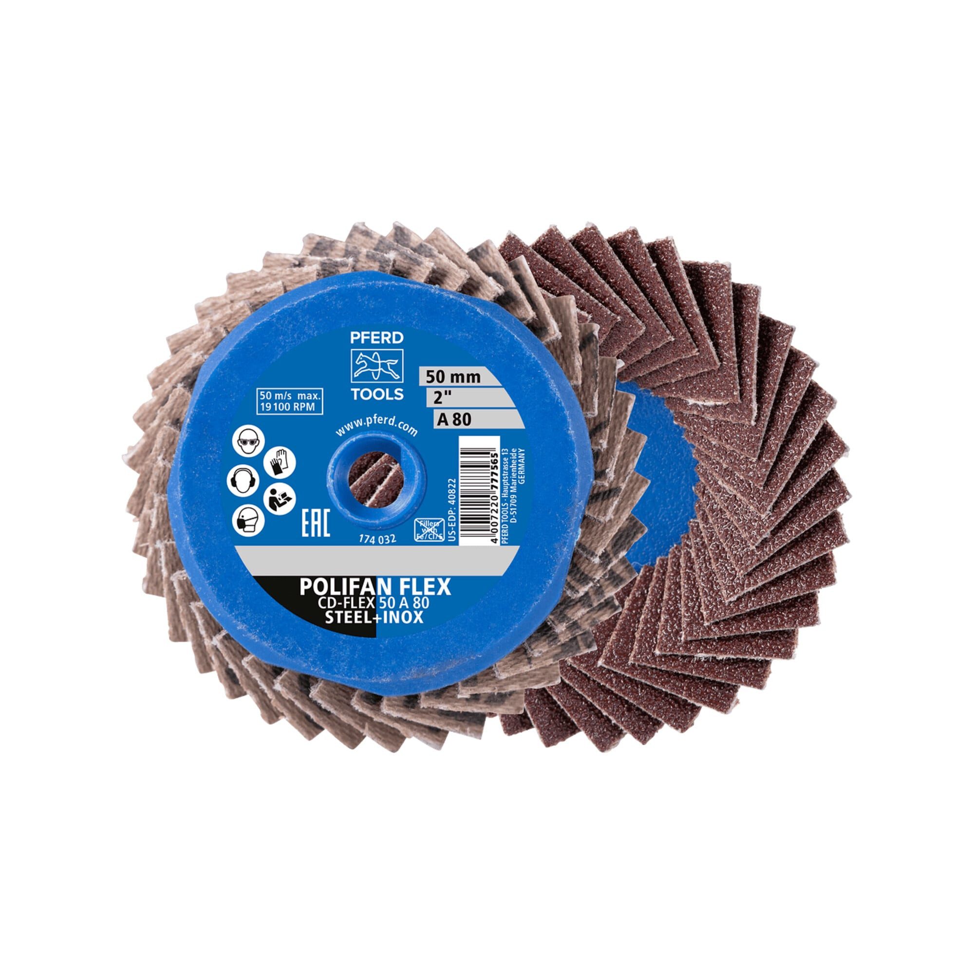 Pferd Schleifpapier PFERD Schleifwerkzeug COMBIDISC CDR-FLEX 50 A 80 10 Stk