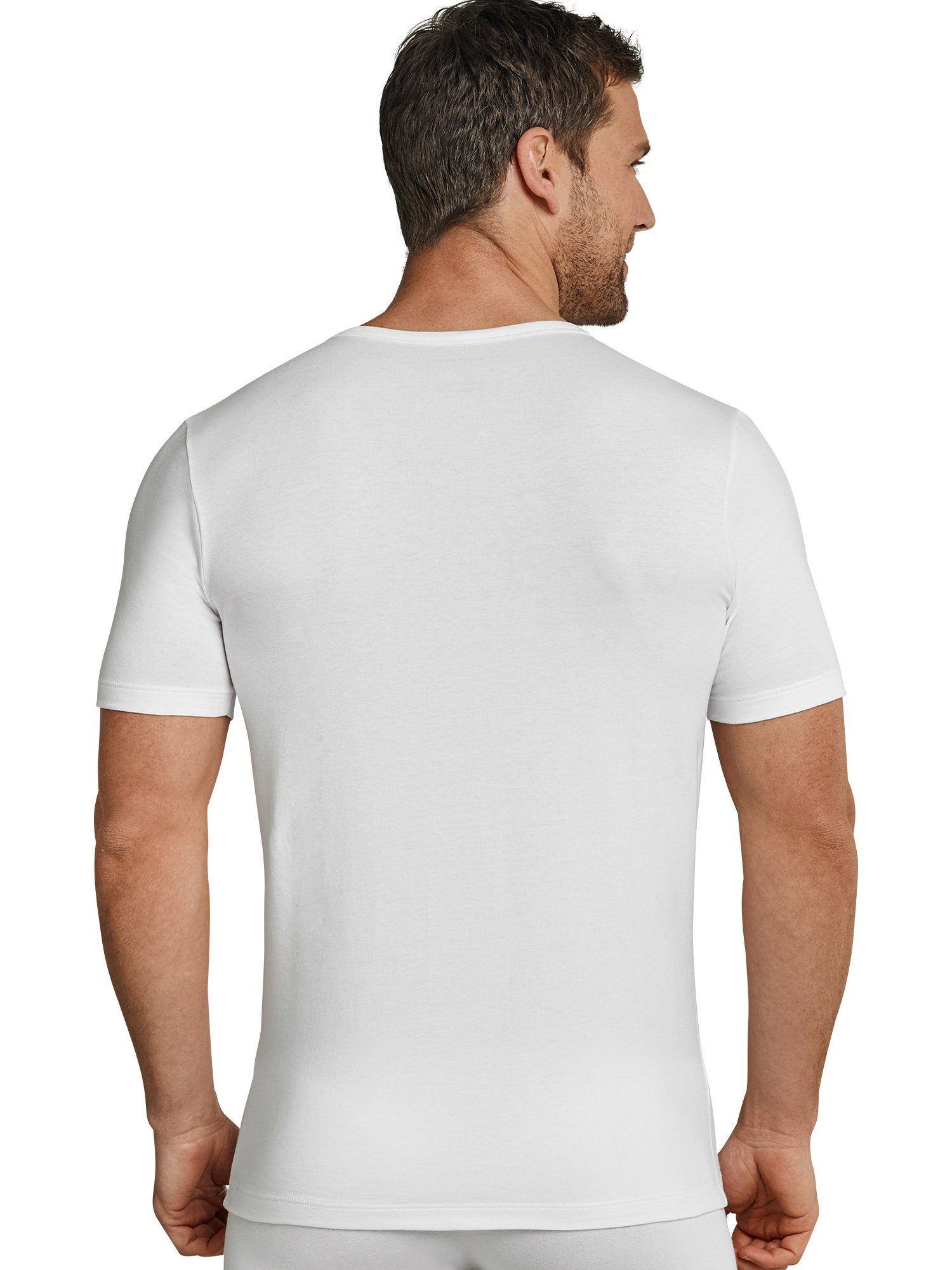 T-Shirt 95/5 Schiesser (1-tlg) weiss