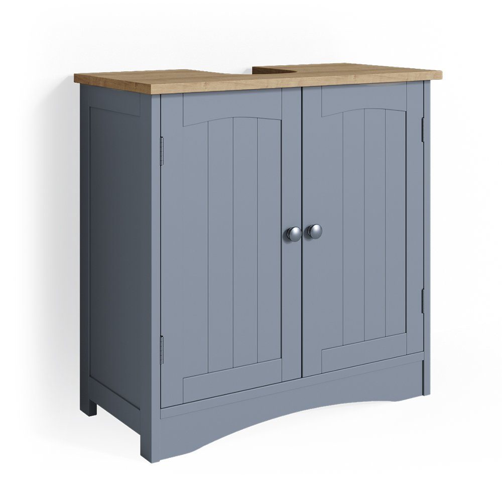 Vicco Waschbeckenunterschrank Bianco Grau 60 x 60 cm günstig online kaufen