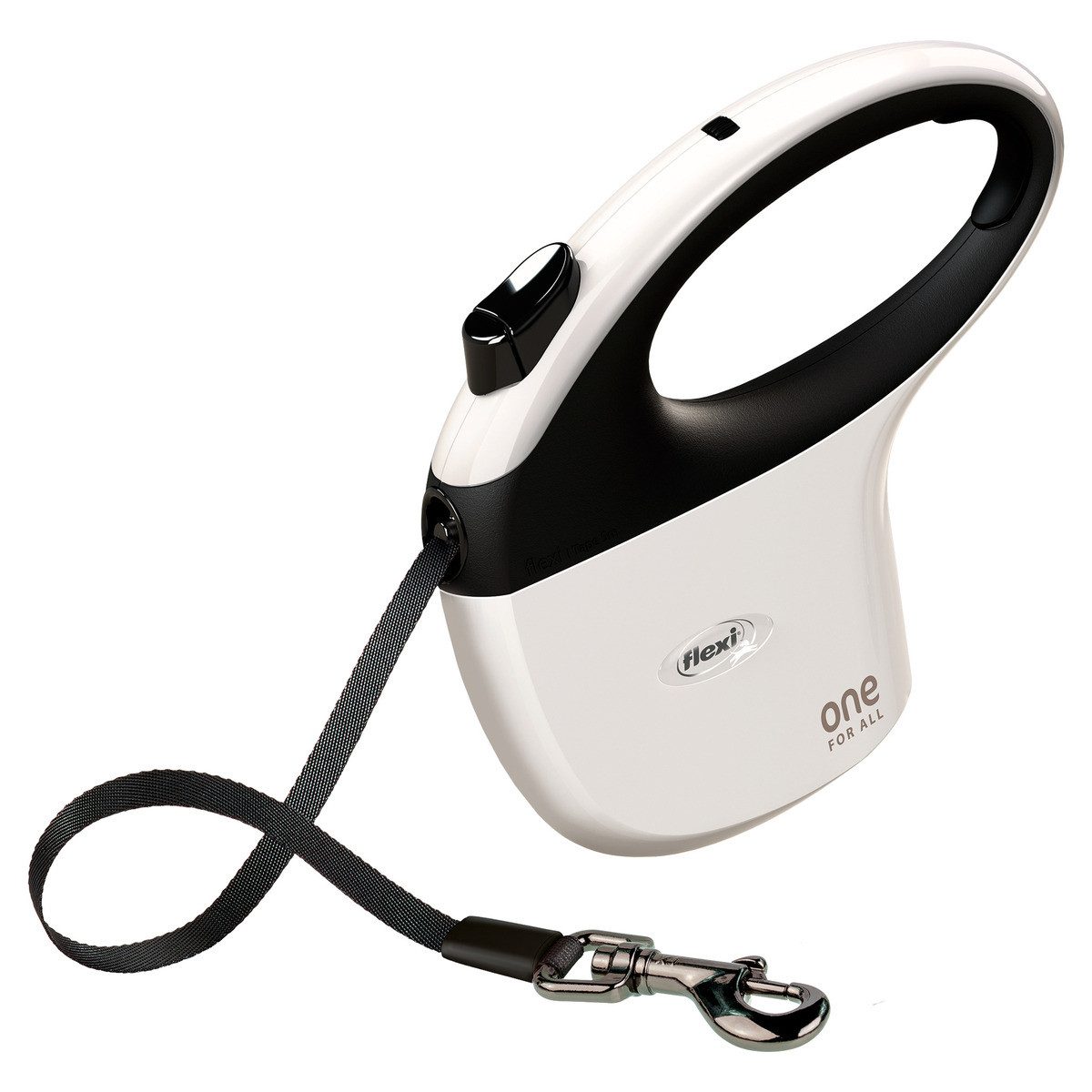 flexi Rollleine one - the avantgarde leash weiß/schwarz