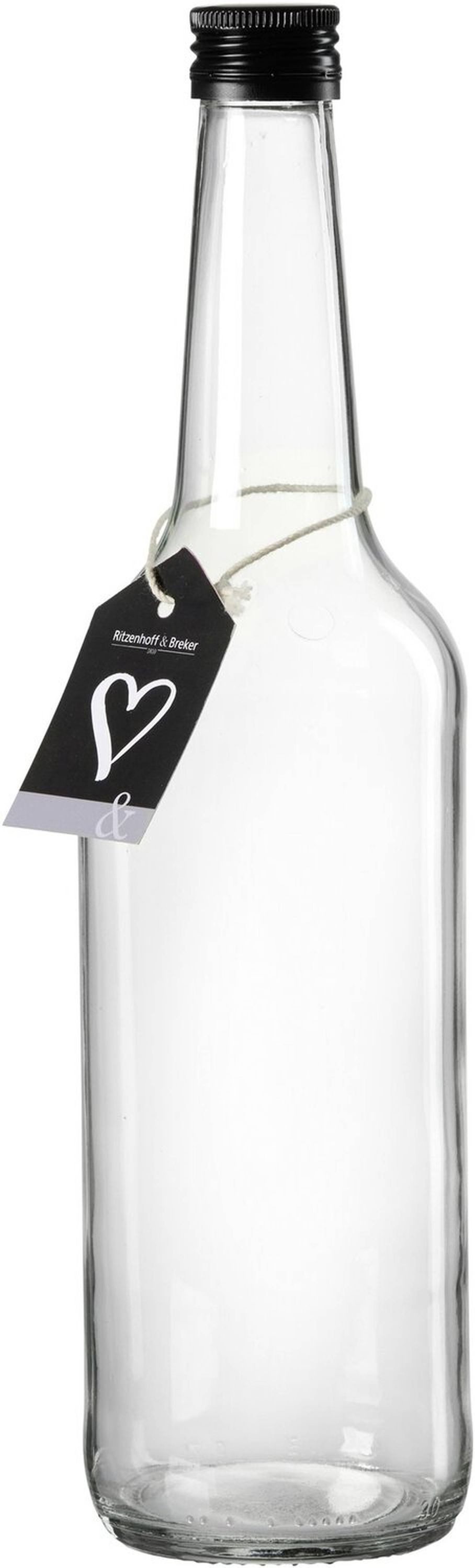 Ritzenhoff & Breker Vorratsglas Vorratsflasche 500 ml aus Glas mit luftdichtem Deckel, Glas, Luftdicht aromaschützend