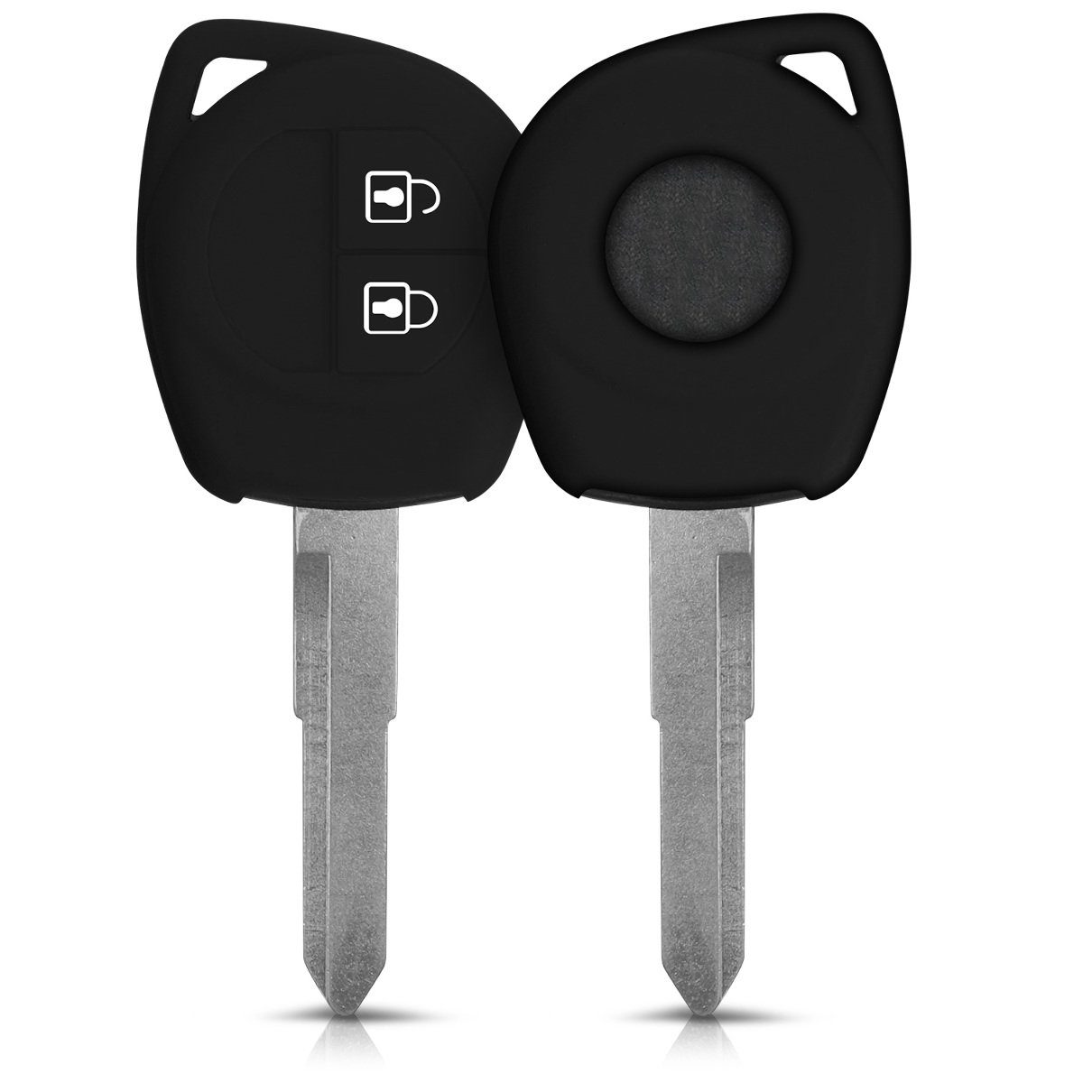 kwmobile Schlüsseltasche Schlüssel Case Cover für Autoschlüssel 2-Tasten Suzuki Hülle Autoschlüssel, Silikon Schlüsselhülle