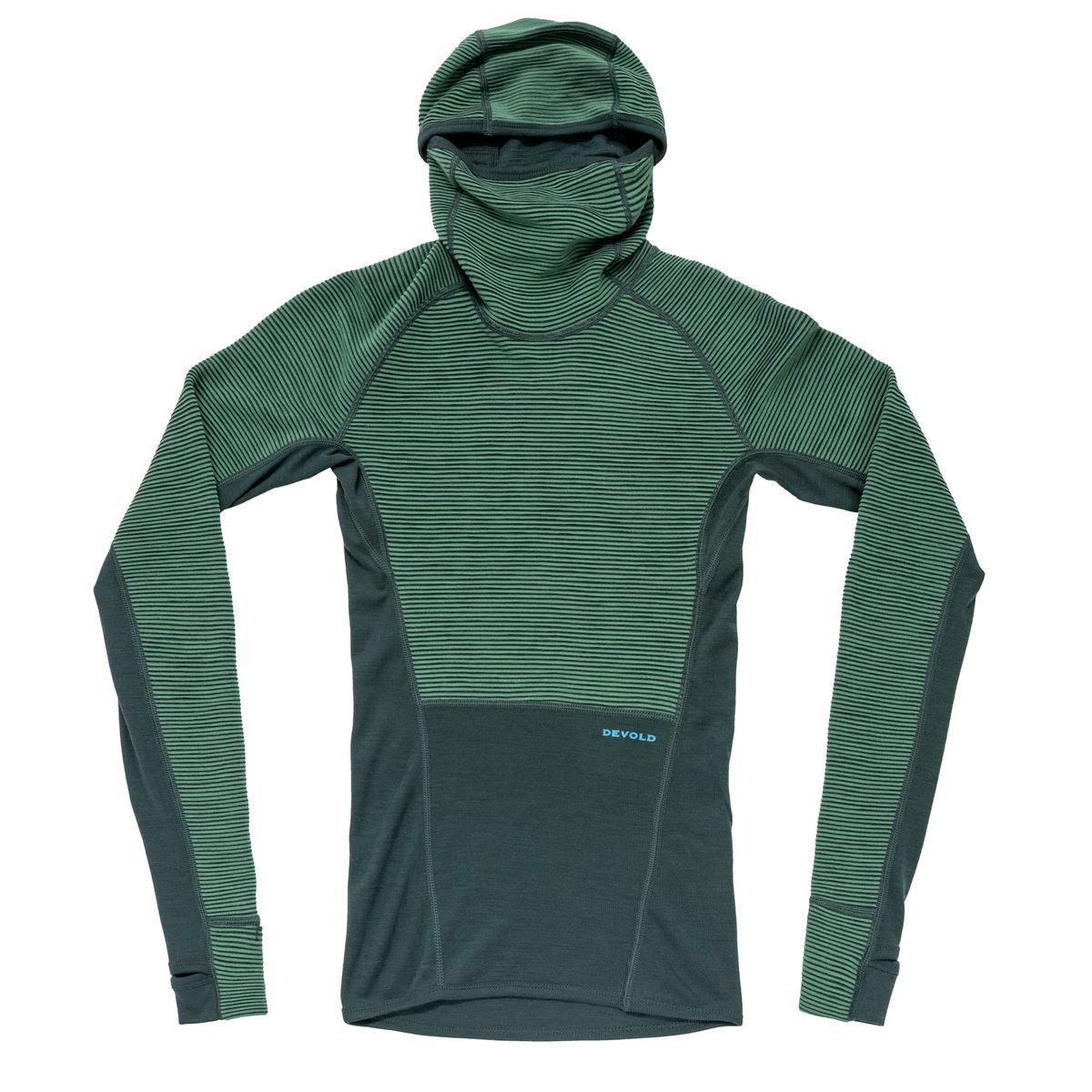 Devold Sweatshirt Tuvegga Merino Hoodie WMN Wendbarer Baselayer mit optimaler Atmungsaktivität und Isolierung