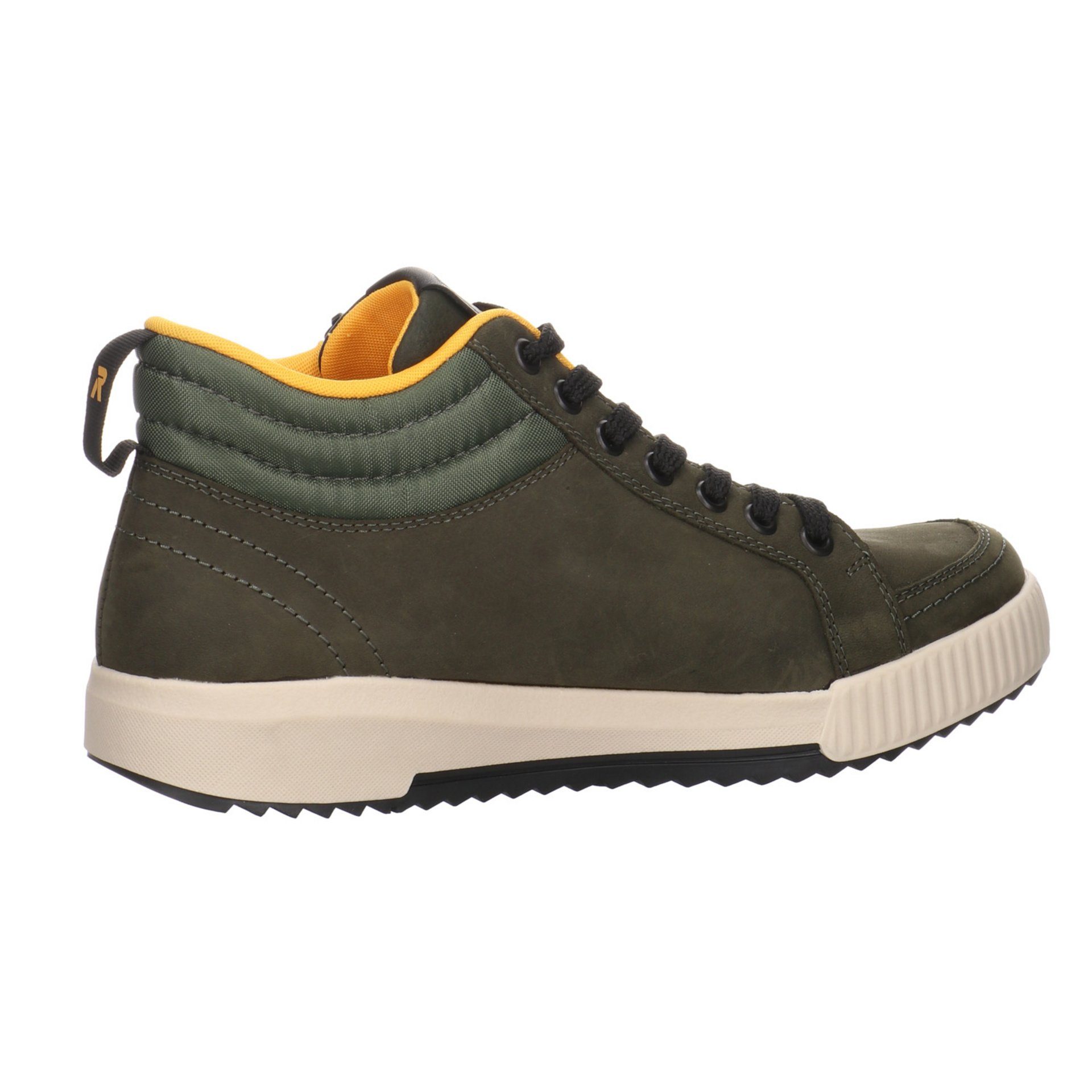 Stiefeletten Rieker Boots Damen moor/olive/forest Leder-/Textilkombination R-Evolution Schuhe Schnürstiefelette