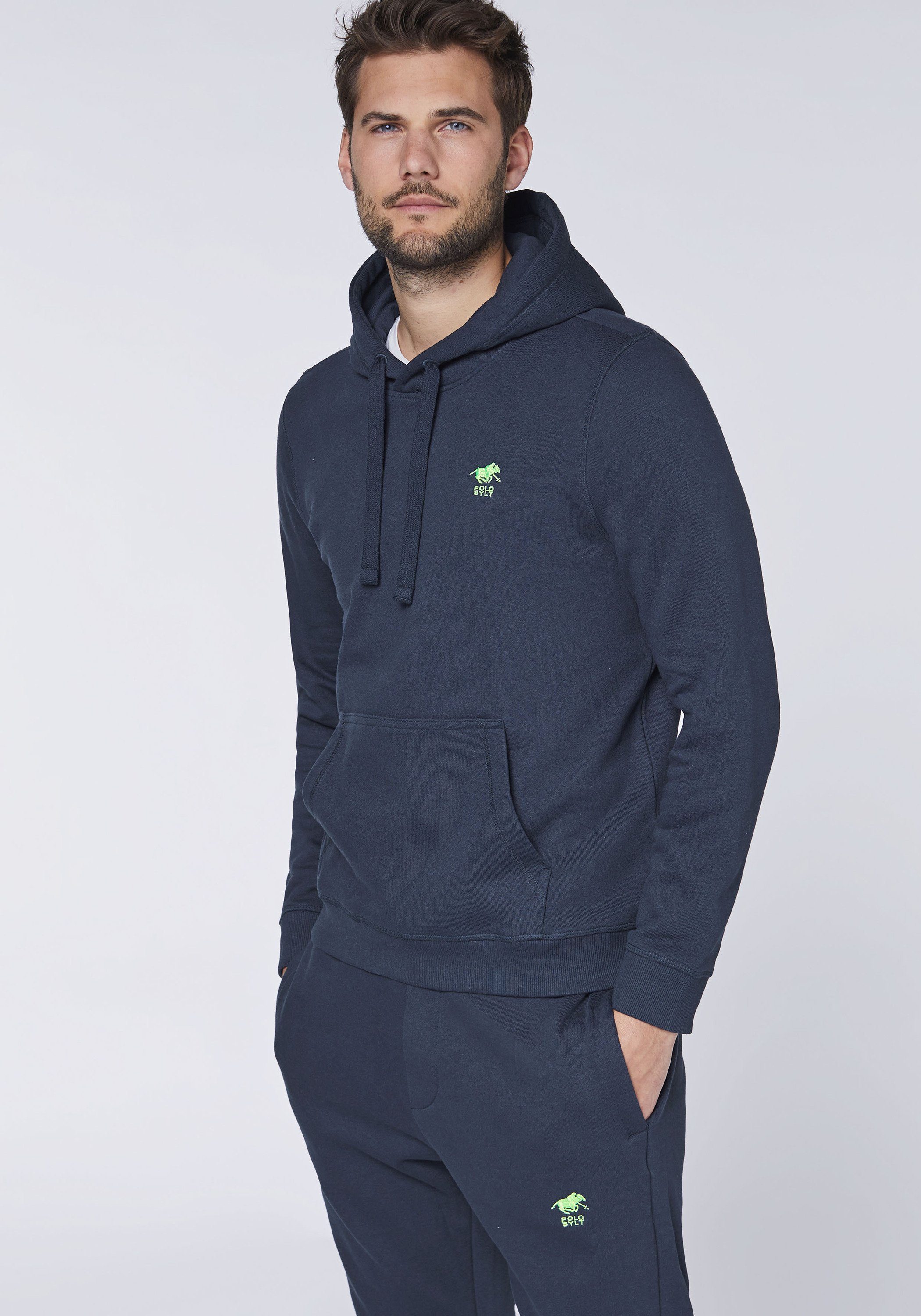 Polo Sylt Kapuzensweatshirt mit gesticktem Label-Symbol