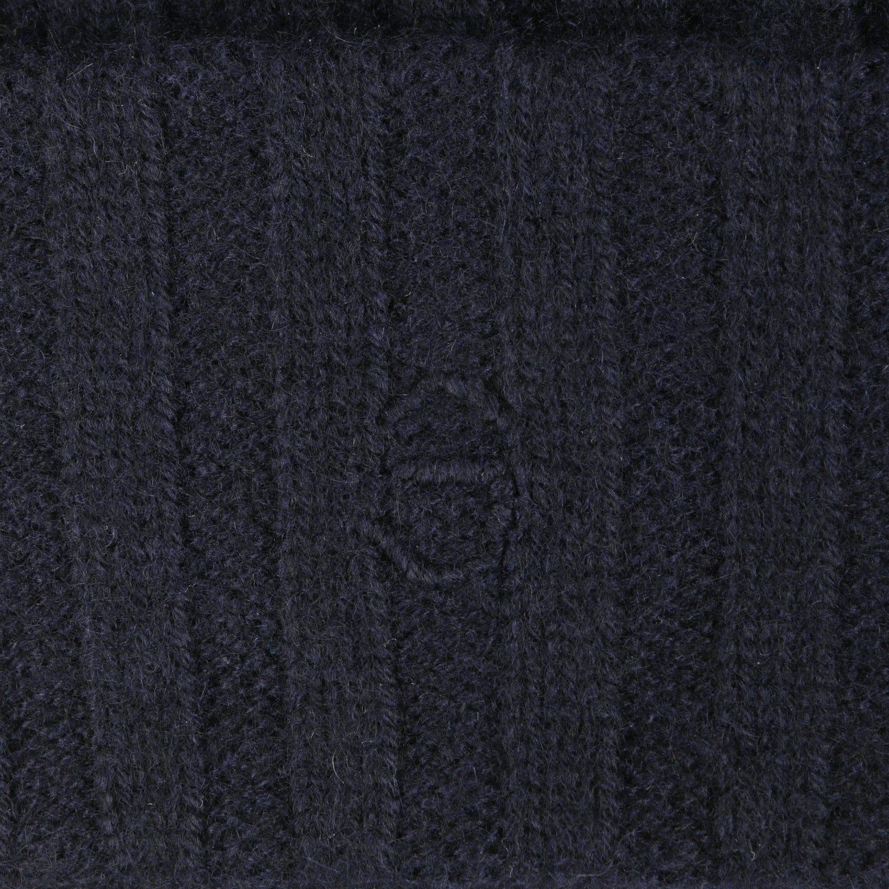 Strickmütze Rippmütze blau Umschlag Stetson mit (1-St)