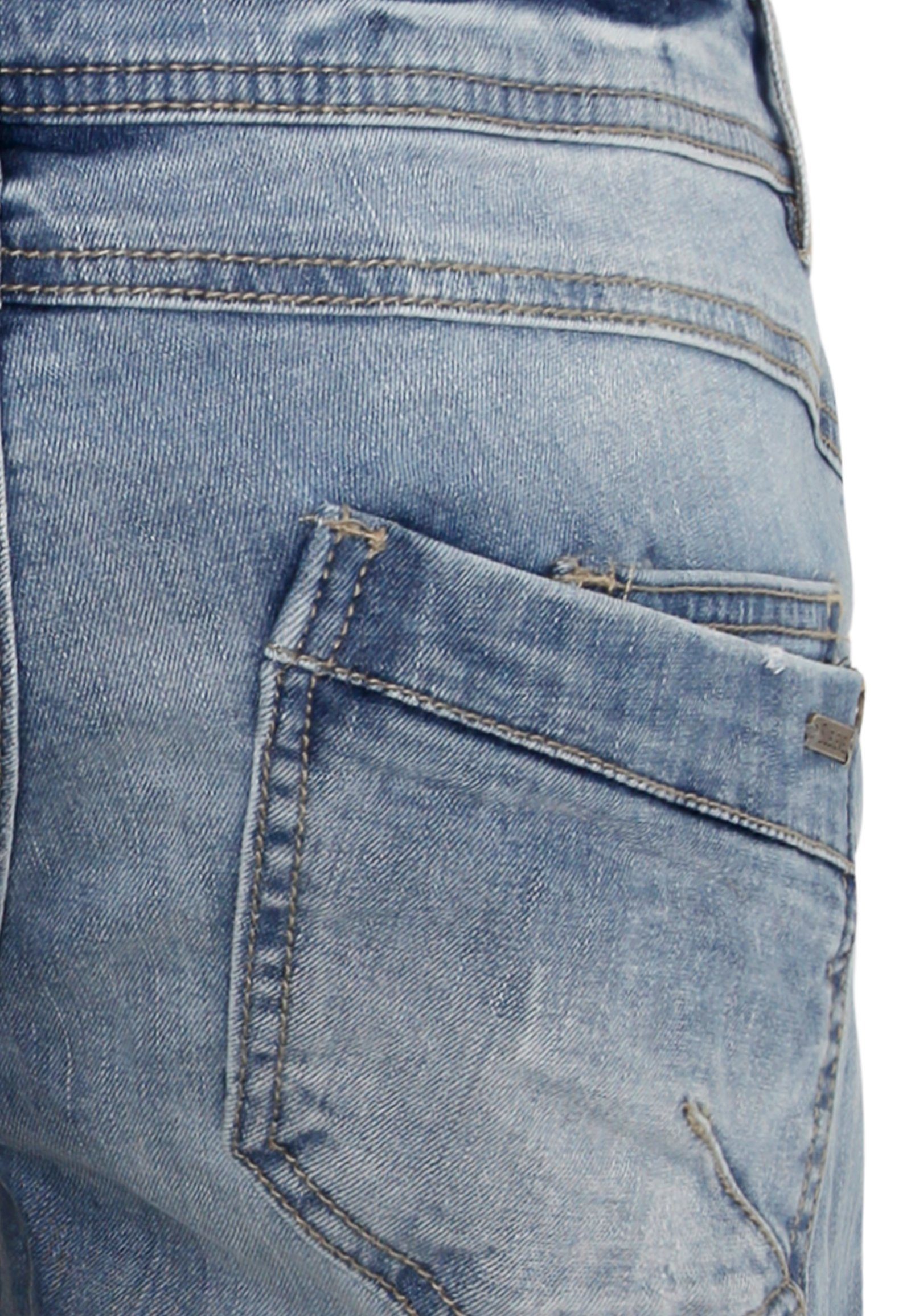 SUBLEVEL Bermudas Damen Jeans Shorts Bermuda Kurze Hose Shorts Short Denim Stretch Denim