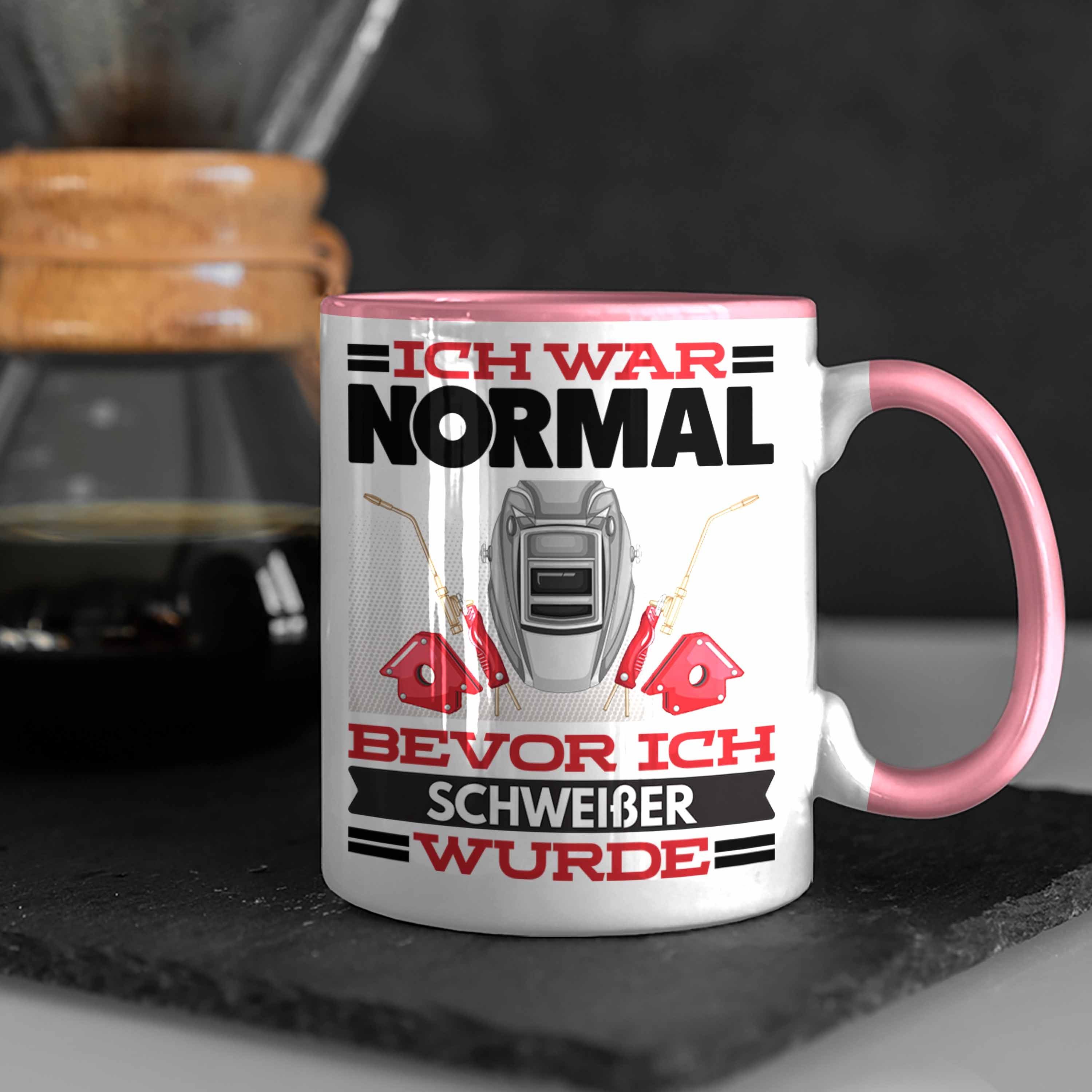 Trendation War Schweisser Spruch Normal Rosa Tasse Bevor Ich Tasse Geschenk Schweißer I für