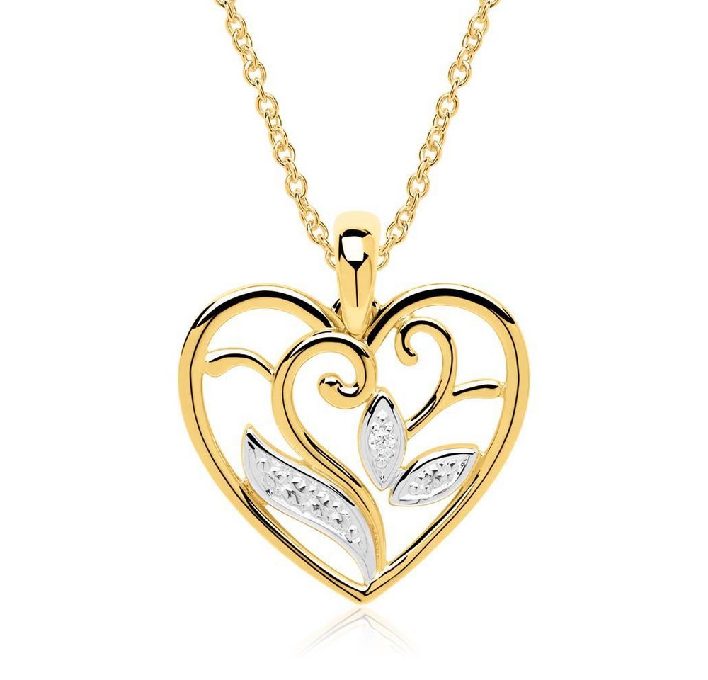 Unique Kettenanhänger Herzanhänger 14K... Unique Kettenanhänger Herzanhänger 14K...