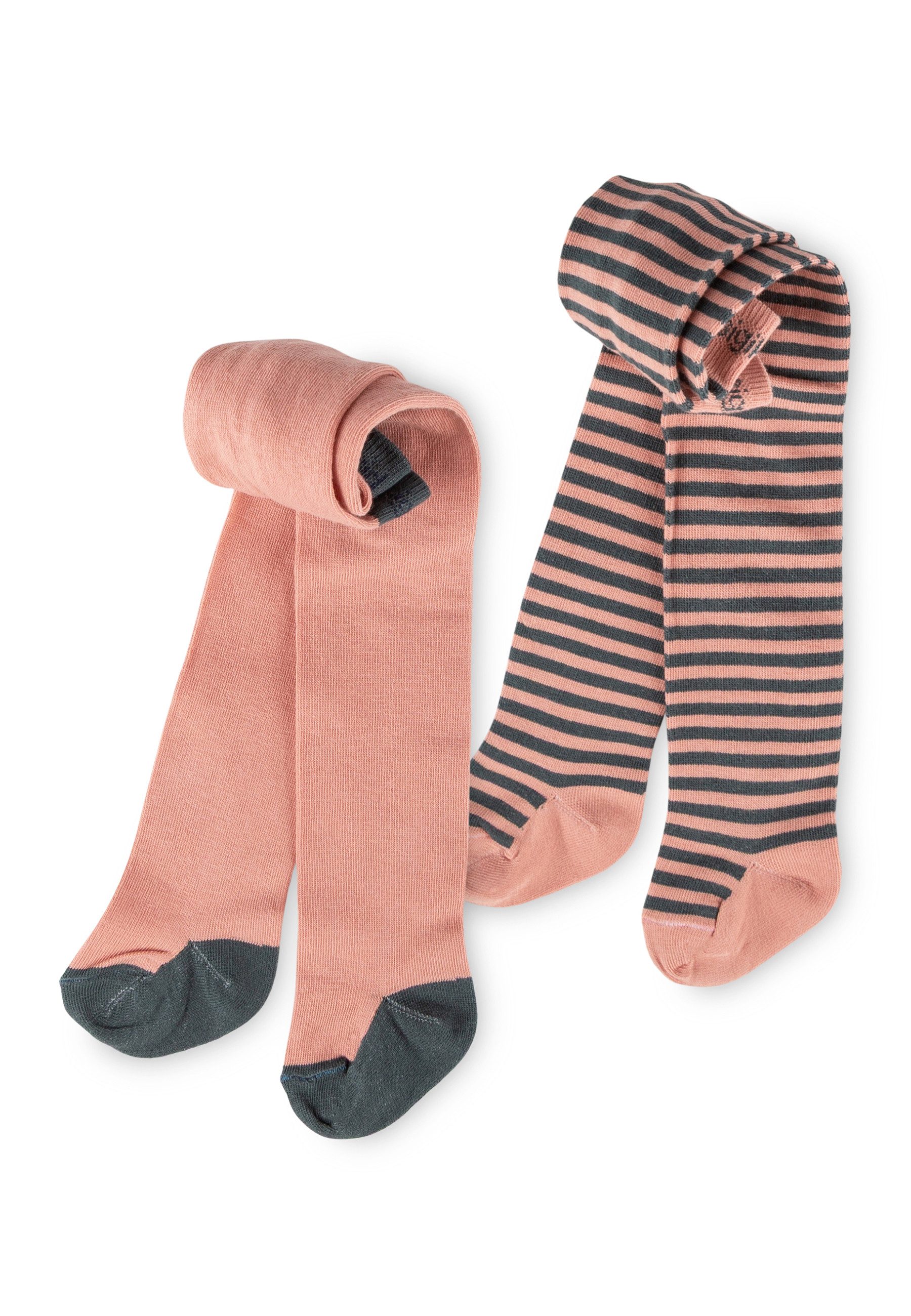 Sigikid Strumpfhose 2er Set geringelt / uni Pony Love für Babys (2 St)
