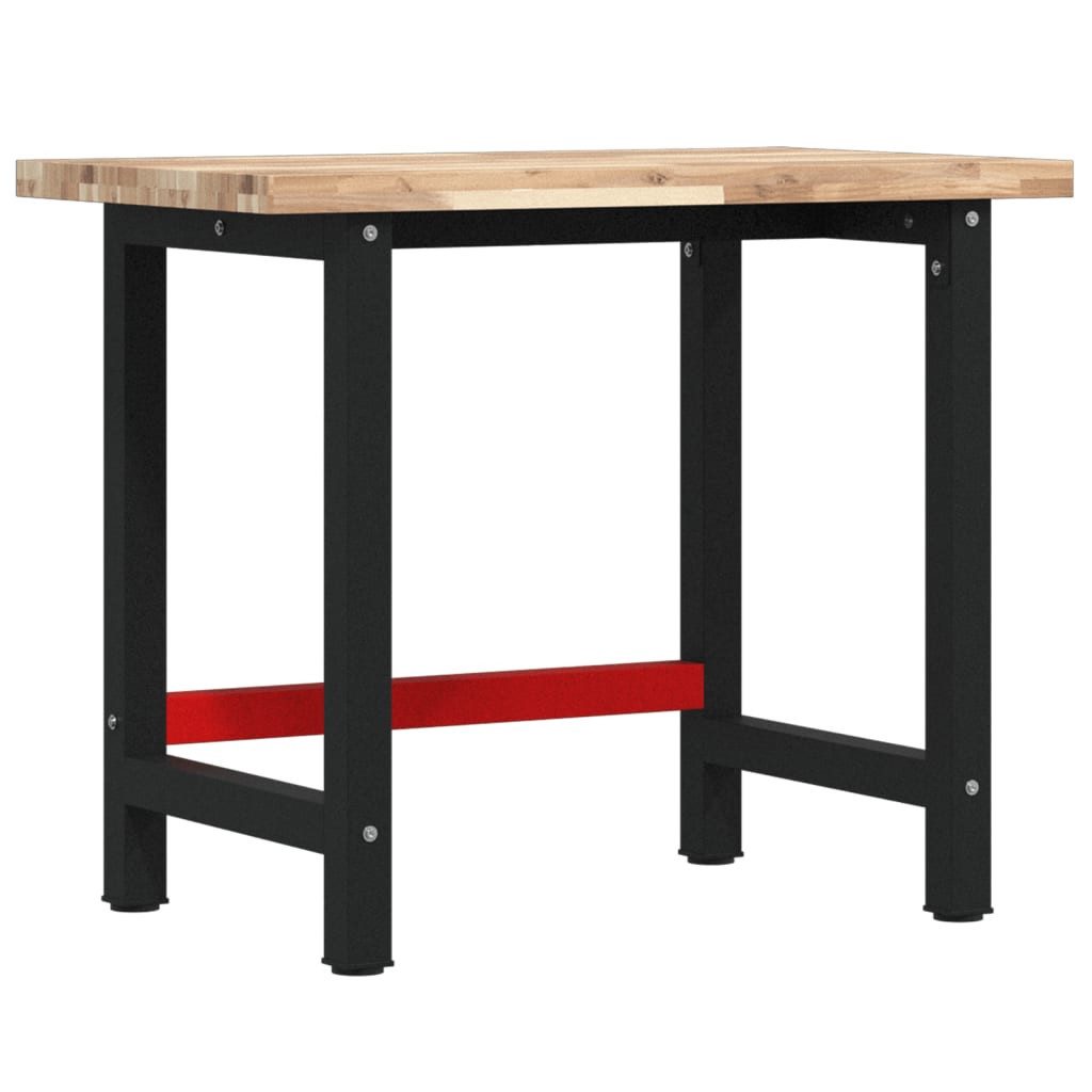 vidaXL Werkbank Werkbank 100x60x83 cm Massivholz Rechteckig, (1-tlg)
