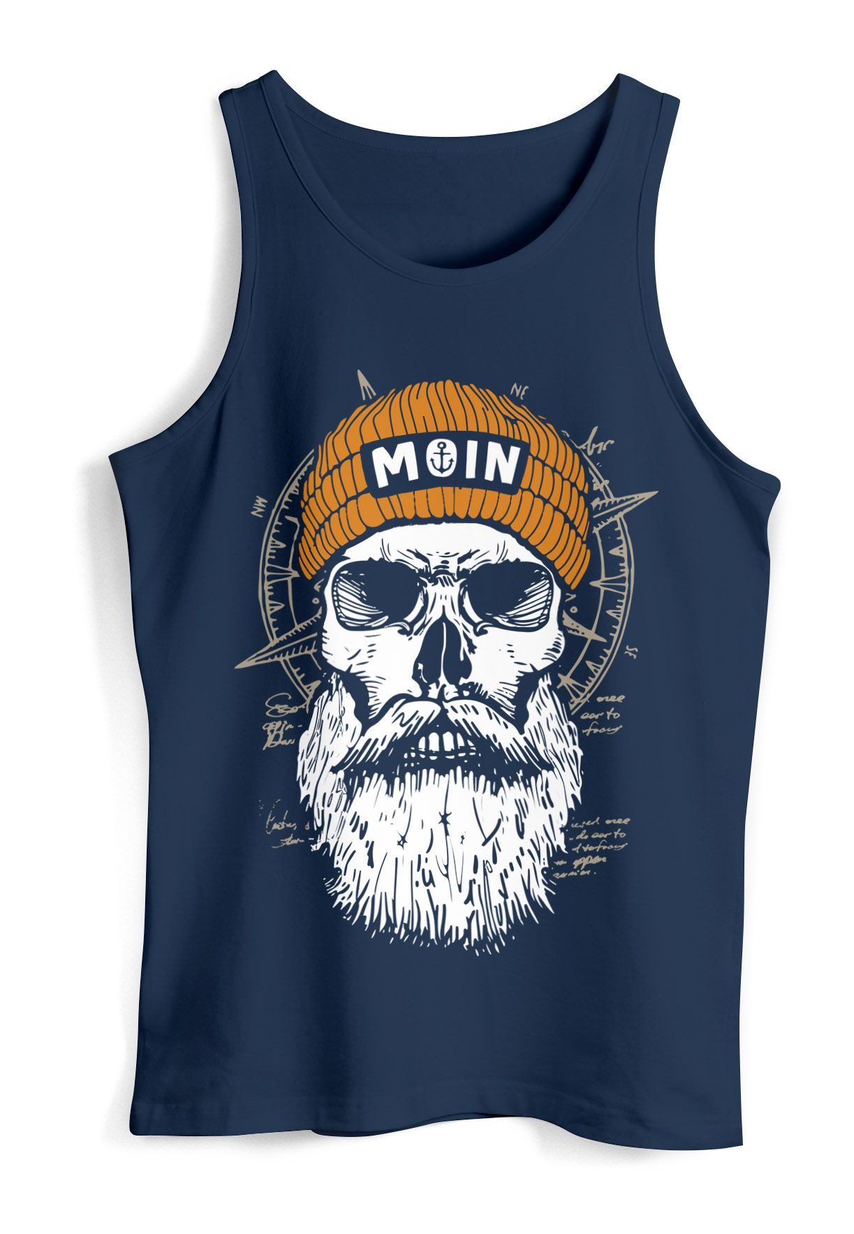 Neverless Tanktop Herren Tank-Top Printshirt Moin günstig online kaufen