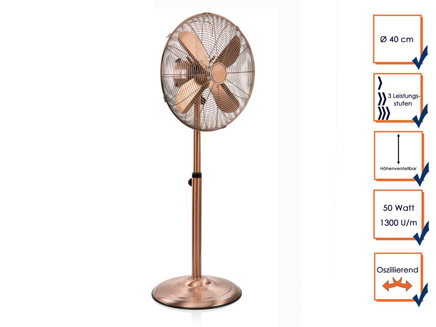 Tristar Standventilator, Großer Design Zimmer Raum-Lüfter günstig online kaufen