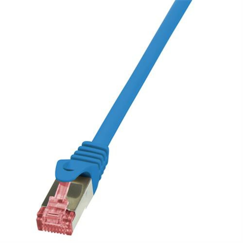 PIMF, (Ethernet), cm), RJ-45 Kat.6 (500 PrimeLine, Netzkabel, RJ-45 Patchkabel, (Ethernet) LogiLink CQ2076S S/FTP, blau