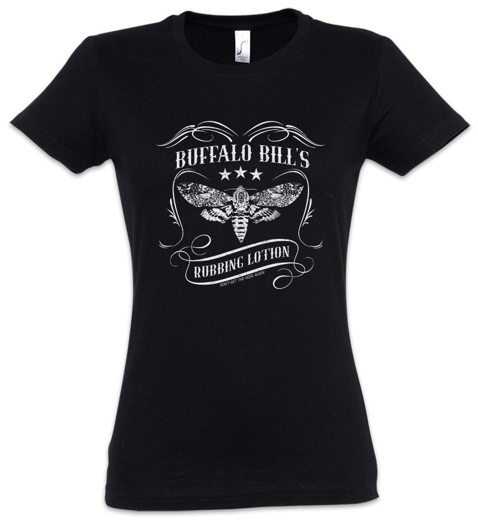 Urban Backwoods Print-Shirt Buffalo Bill's Rubbing Lotion Damen T-Shirt Schweigen Silence Der Das (1-tlg) Lambs Hannibal Lämmer The