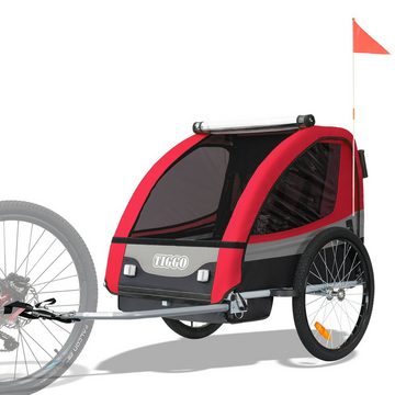 TIGGO Fahrradkinderanhänger Kinderanhänger Kinderfahrradanhänger Fahrradanhänger Anhänger, 5-Punkt Sicherheitsgurt